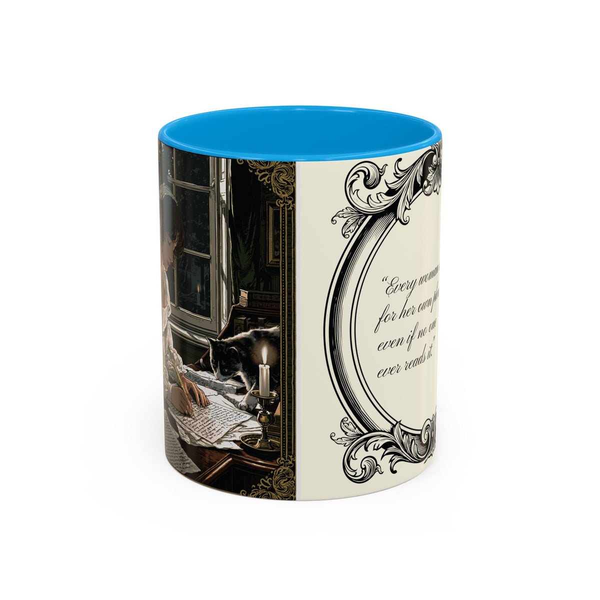 Jane Austen Quote Mug — “Every woman should write...” (11oz & 15oz)