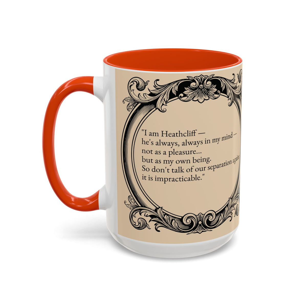 Wuthering Heights Literary Ceramic Mug — Classic Book Cover Coffee Cup (11oz/15oz)