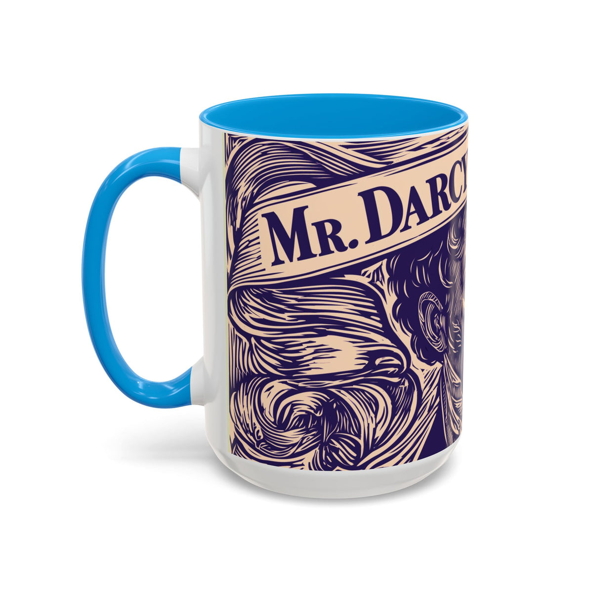 Darcy On My Mind Ceramic Mug — Jane Austen Literary Coffee Cup (11oz/15oz)