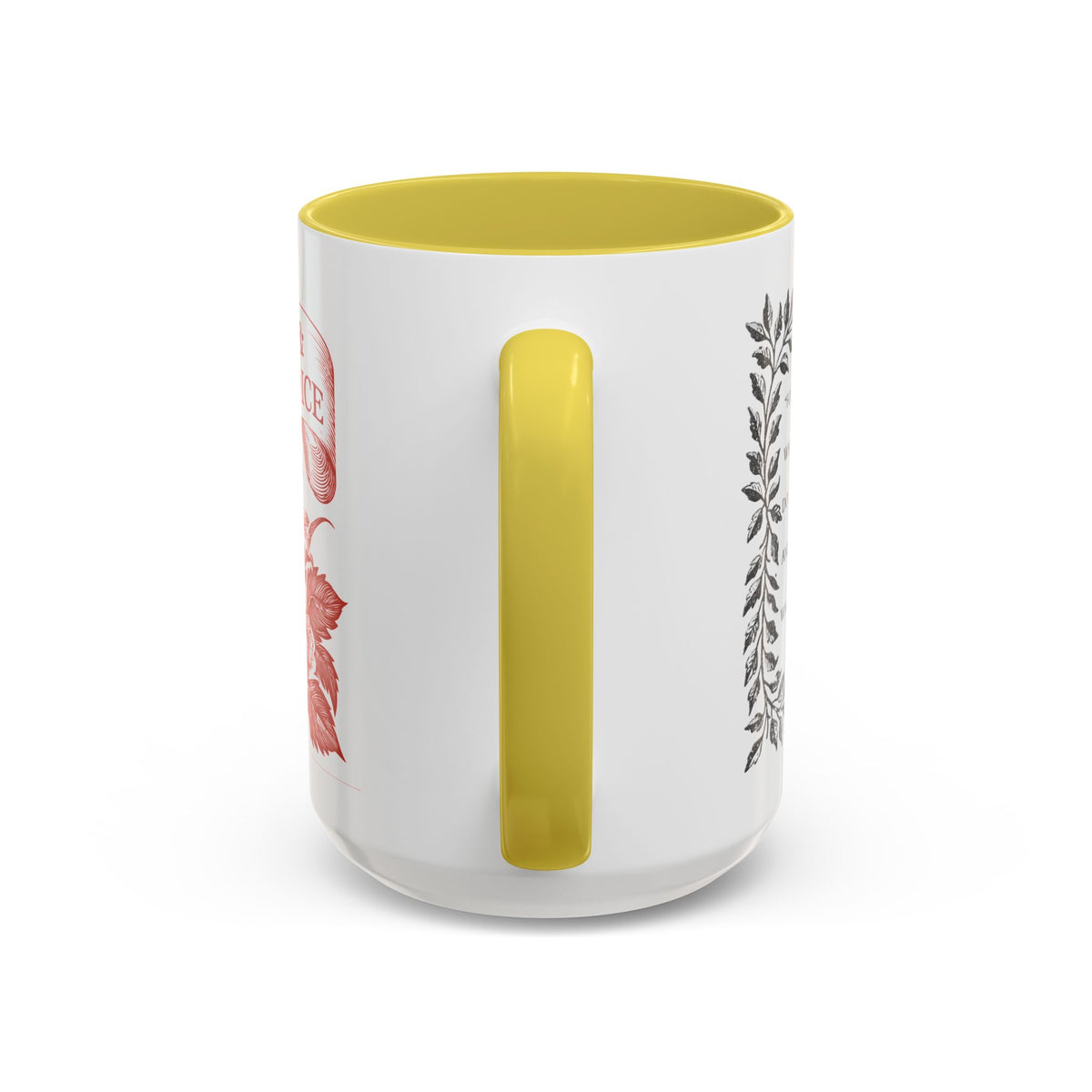 "...follies and nonsense" Elizabeth Bennet Quote  —  Pride & Prejudice Floral Mug (11oz/15oz)