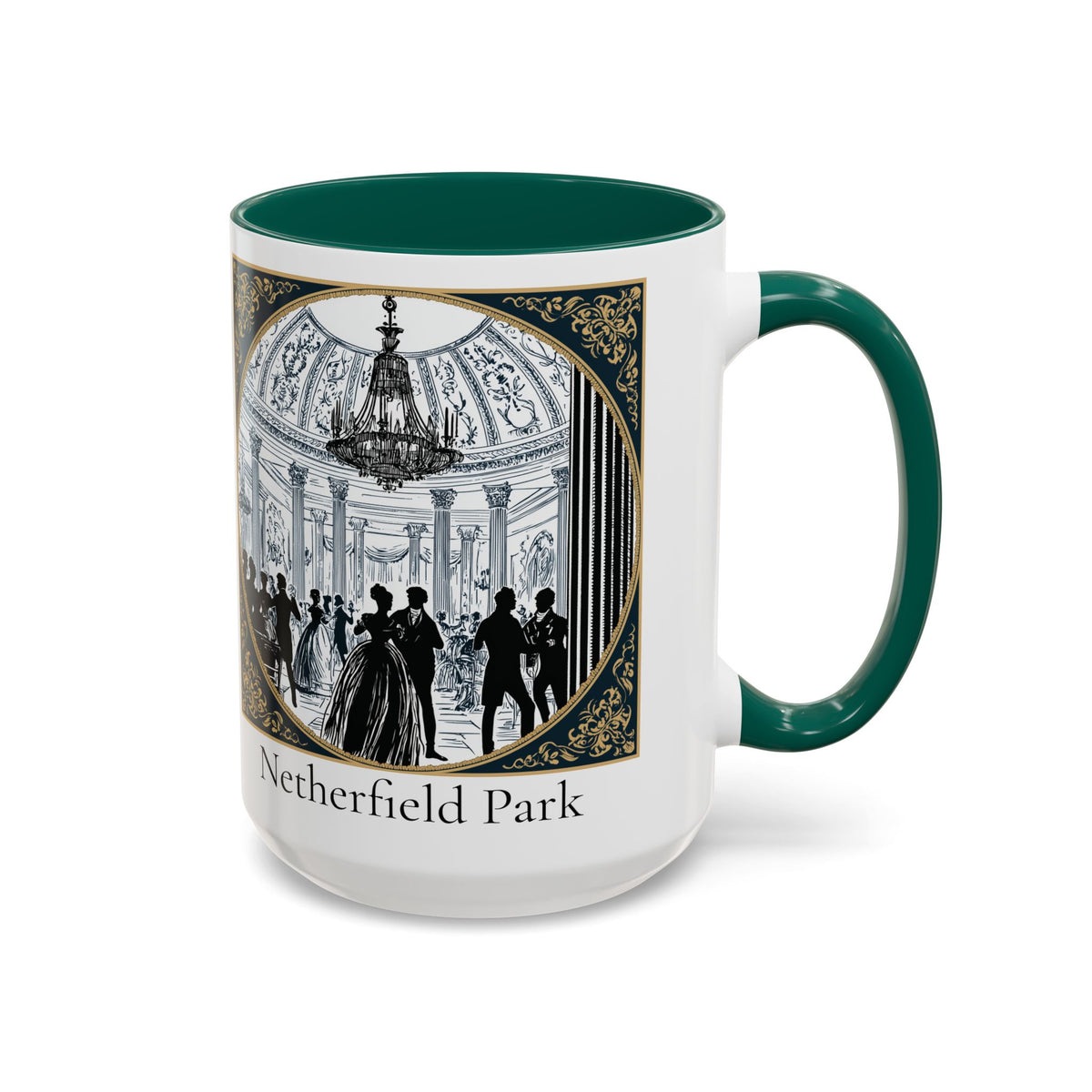 Netherfield Park Ballroom Scene Mug | 11oz 15oz Color Accent