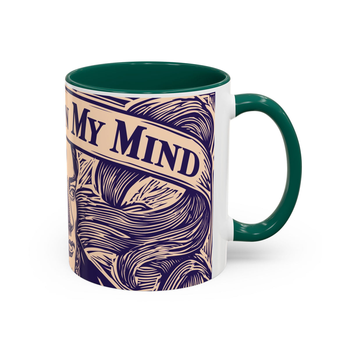 Darcy On My Mind Ceramic Mug — Jane Austen Literary Coffee Cup (11oz/15oz)