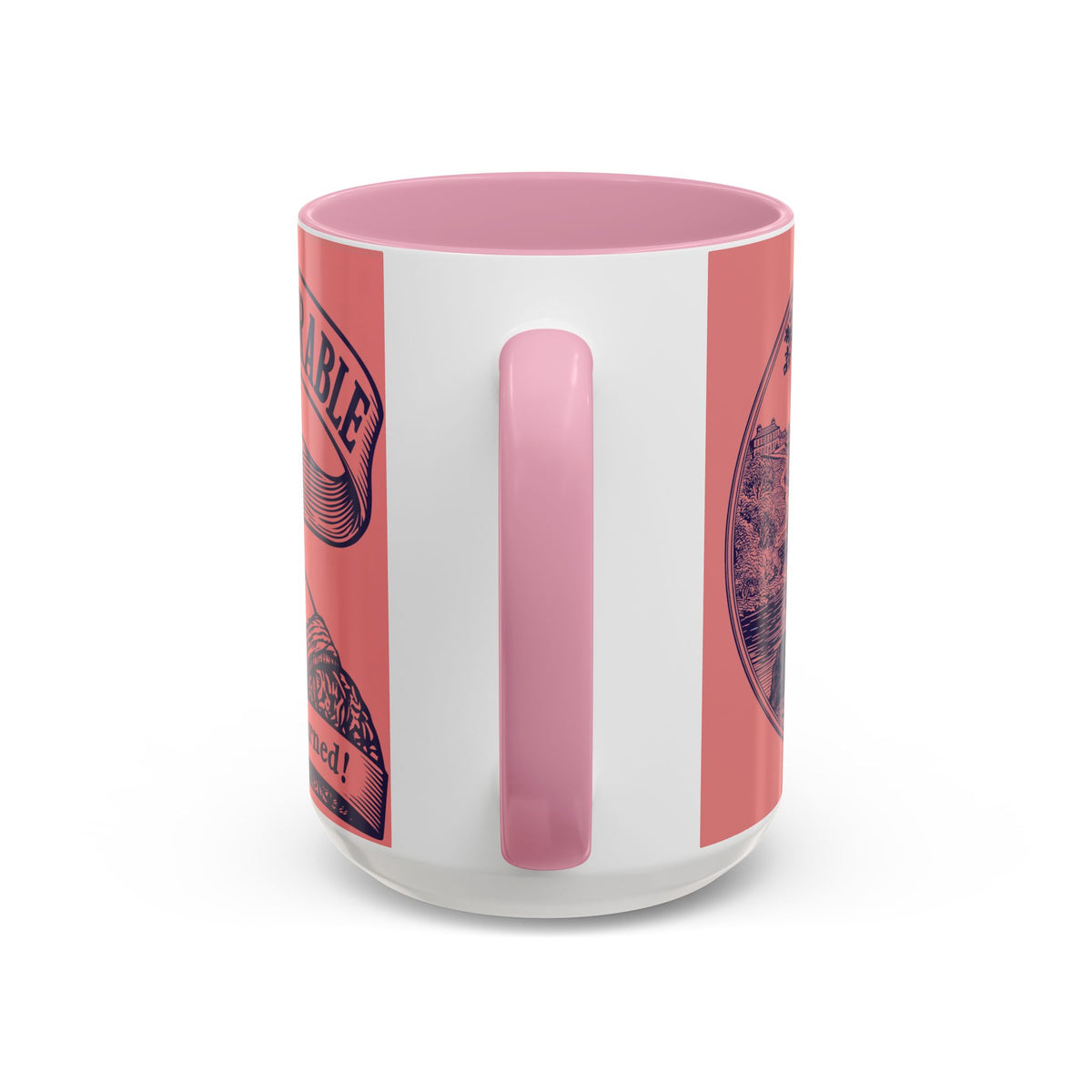 Barely Tolerable Vintage Portrait Mug — Funny Retro Coffee Cup (11oz/15oz)