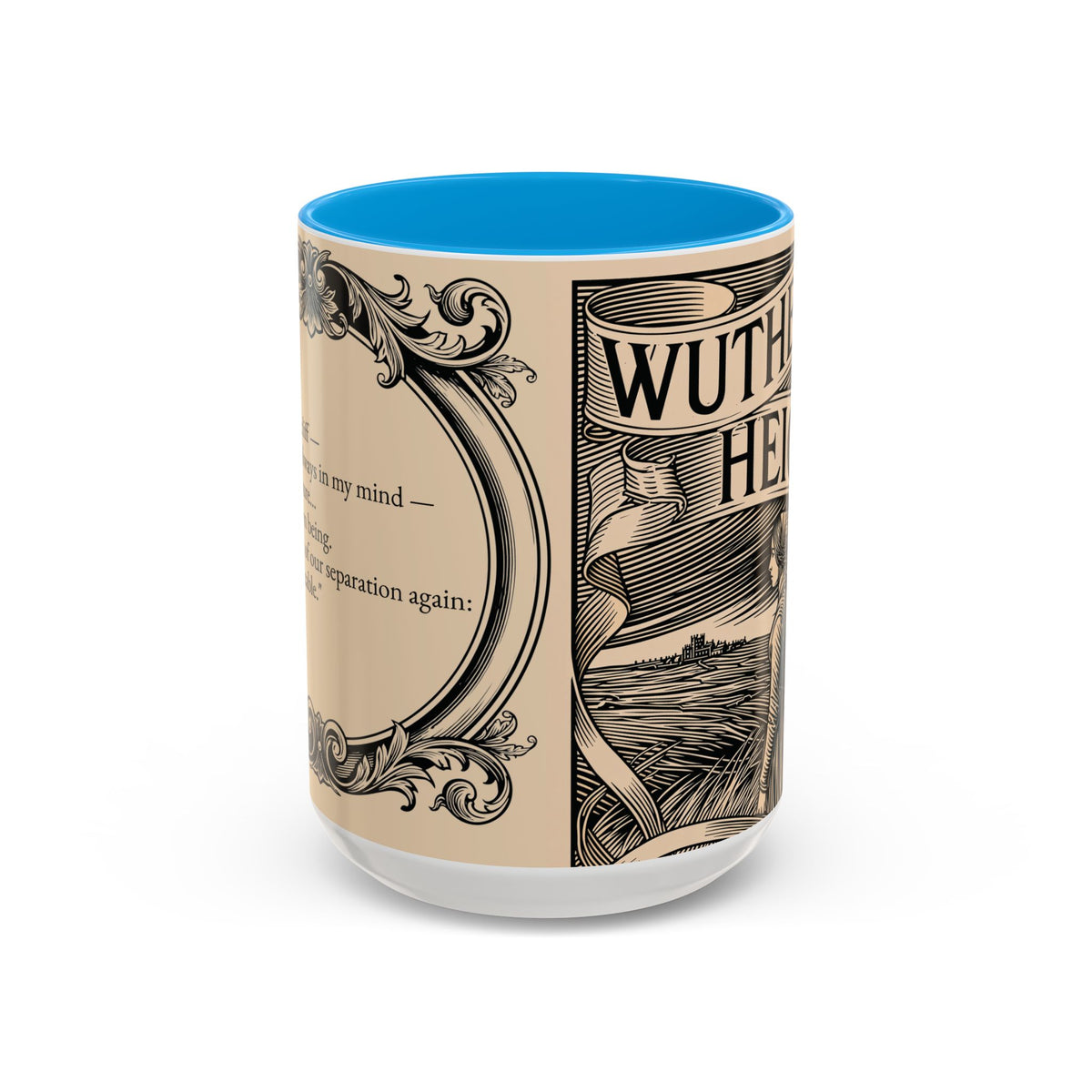 Wuthering Heights Literary Ceramic Mug — Classic Book Cover Coffee Cup (11oz/15oz)