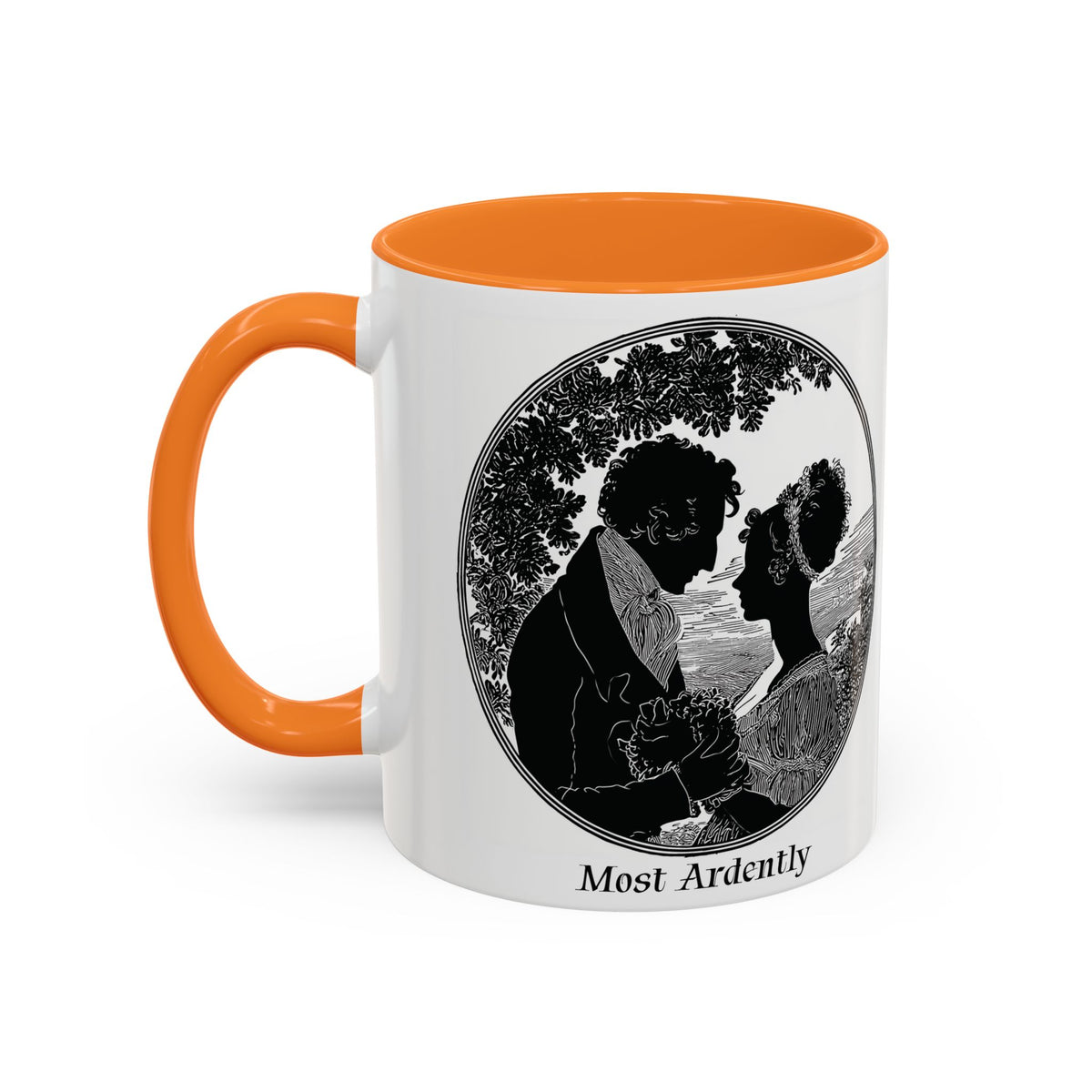 Regency Silhouette 'Most Ardently' Mug, Ceramic Coffee Mug | 11oz or 15oz