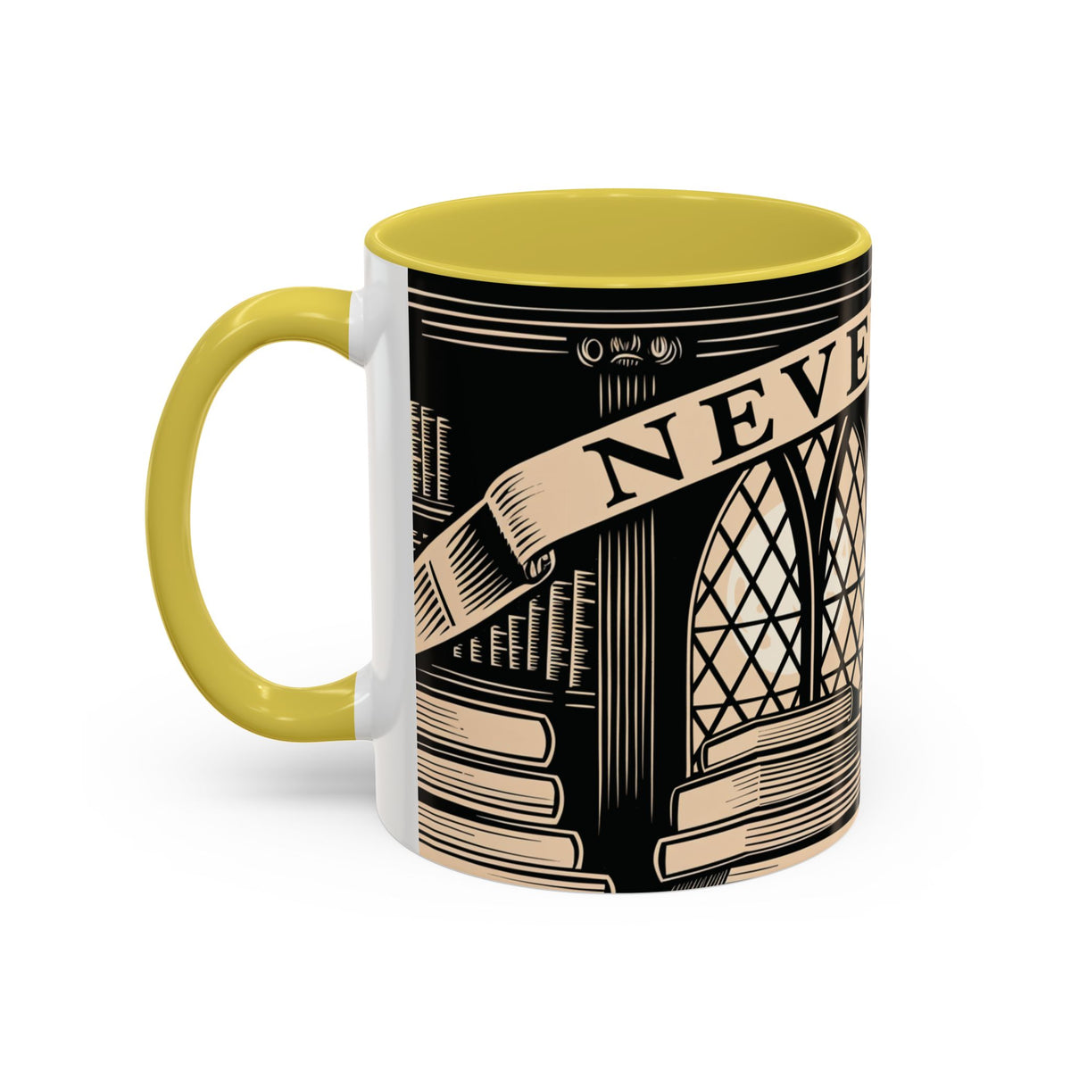 x Nevermore Raven woodcut illustration Mug | Edgar Allan Poe inspired