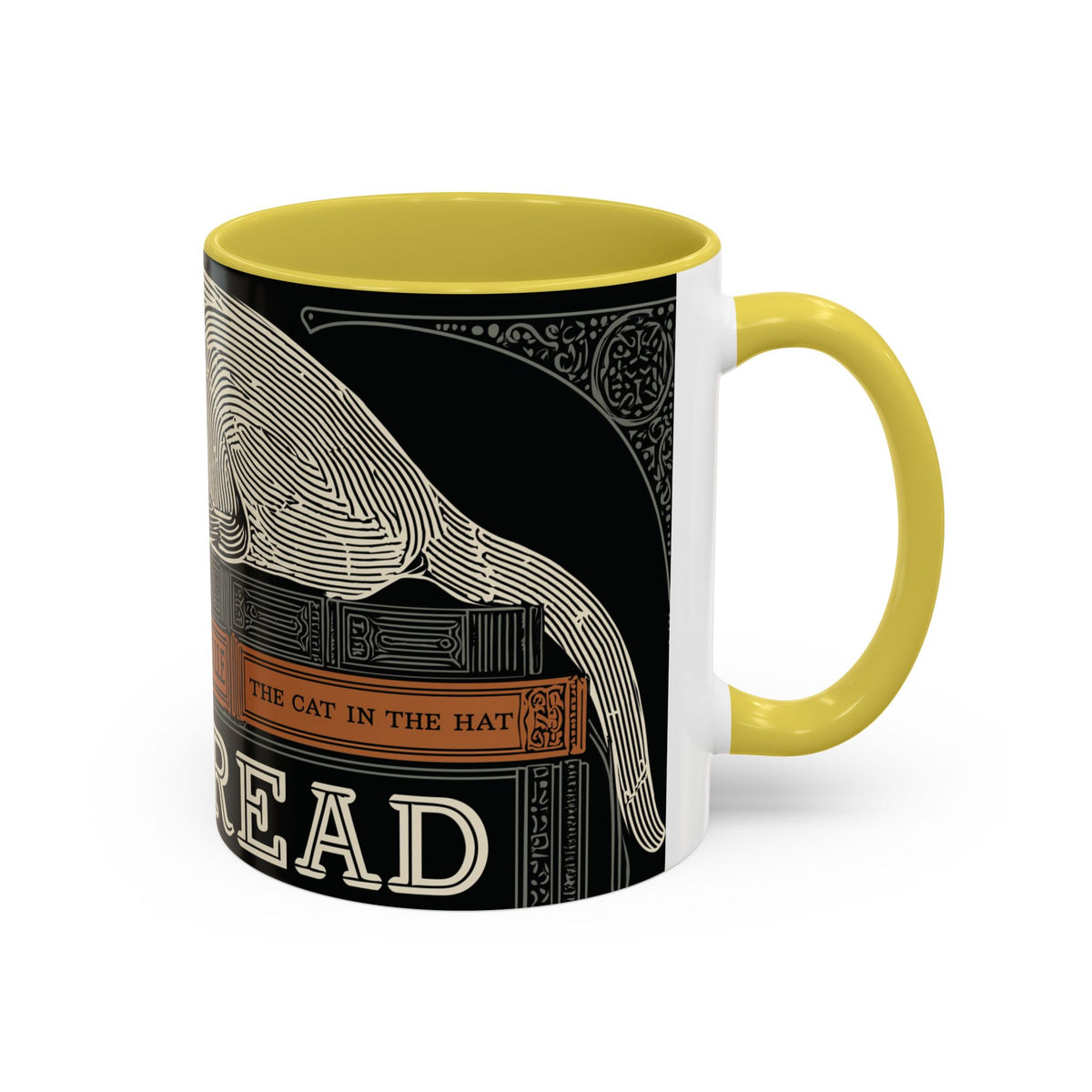 Bookstore Cat-Well Read Cat Mug | Literary Cat Stack Mug