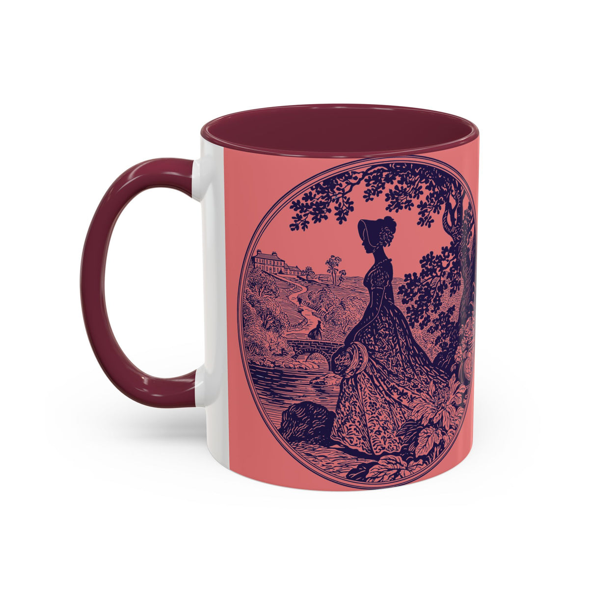 Barely Tolerable Vintage Portrait Mug — Funny Retro Coffee Cup (11oz/15oz)