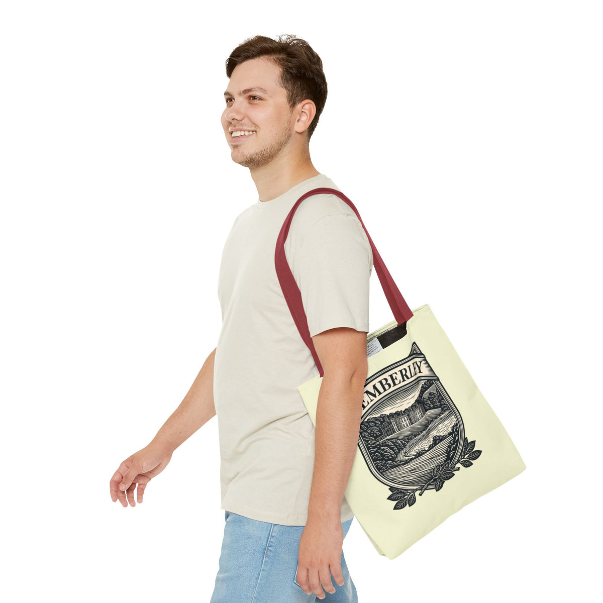 Pemberley Crest Tote Bag — Regency Manor Vintage Shield Canvas Tote