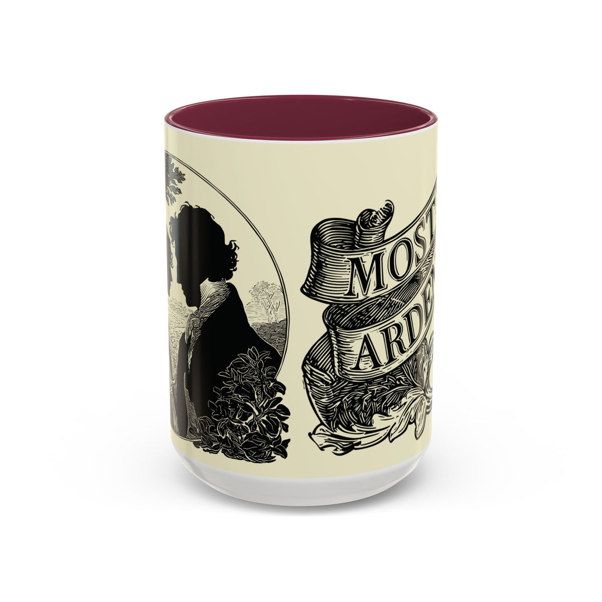 Most Ardently Floral Coffee Mug — Vintage Romantic Quote Mug (11oz & 15oz)
