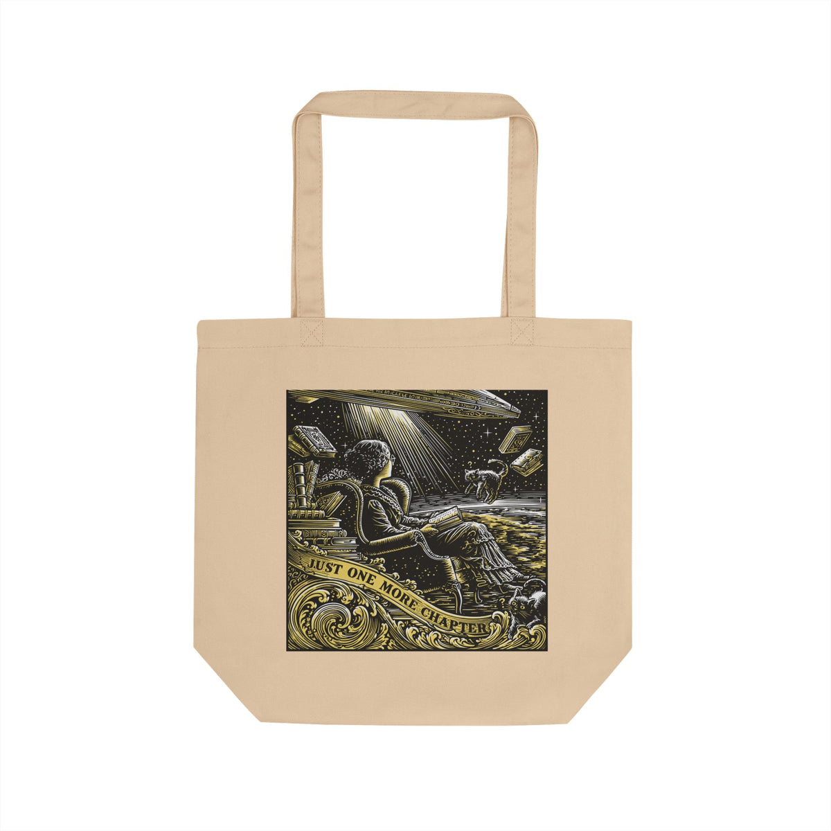 Just One More Chapter bookish tote bag | Reading Mantra tote