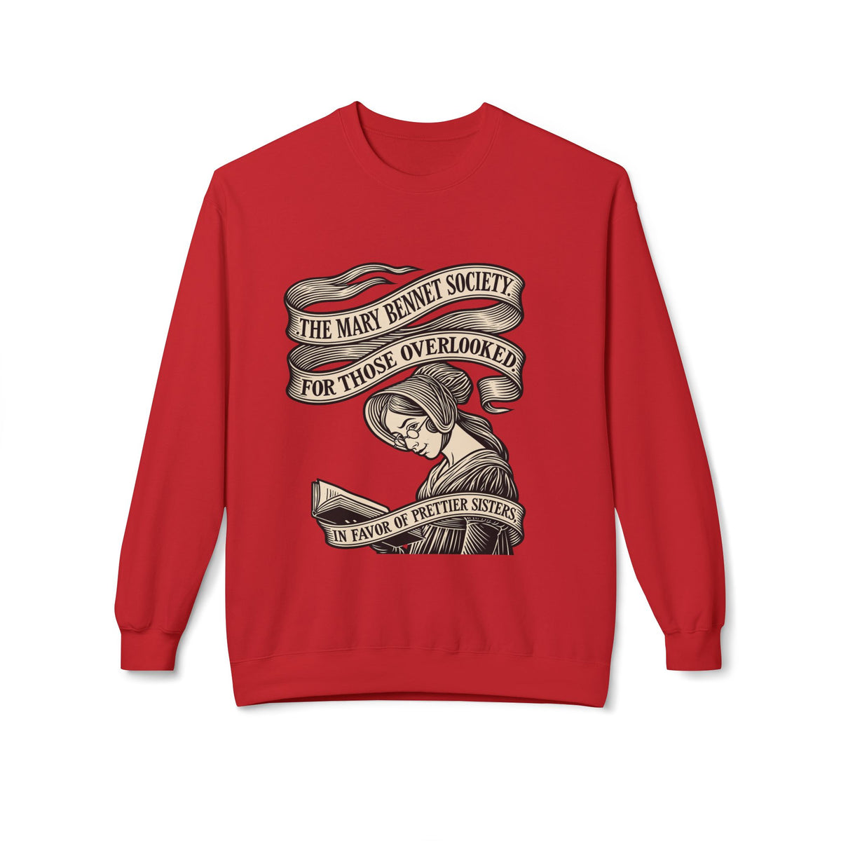 Crewneck Sweatshirt — “The Mary Bennet Society for Those Overlooked” Literary Pride Pullover