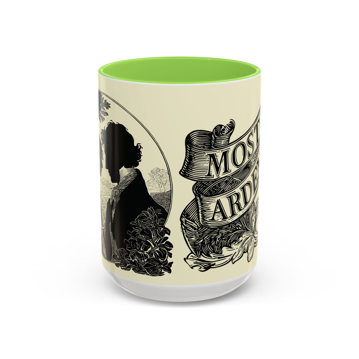 Most Ardently Floral Coffee Mug — Vintage Romantic Quote Mug (11oz & 15oz)
