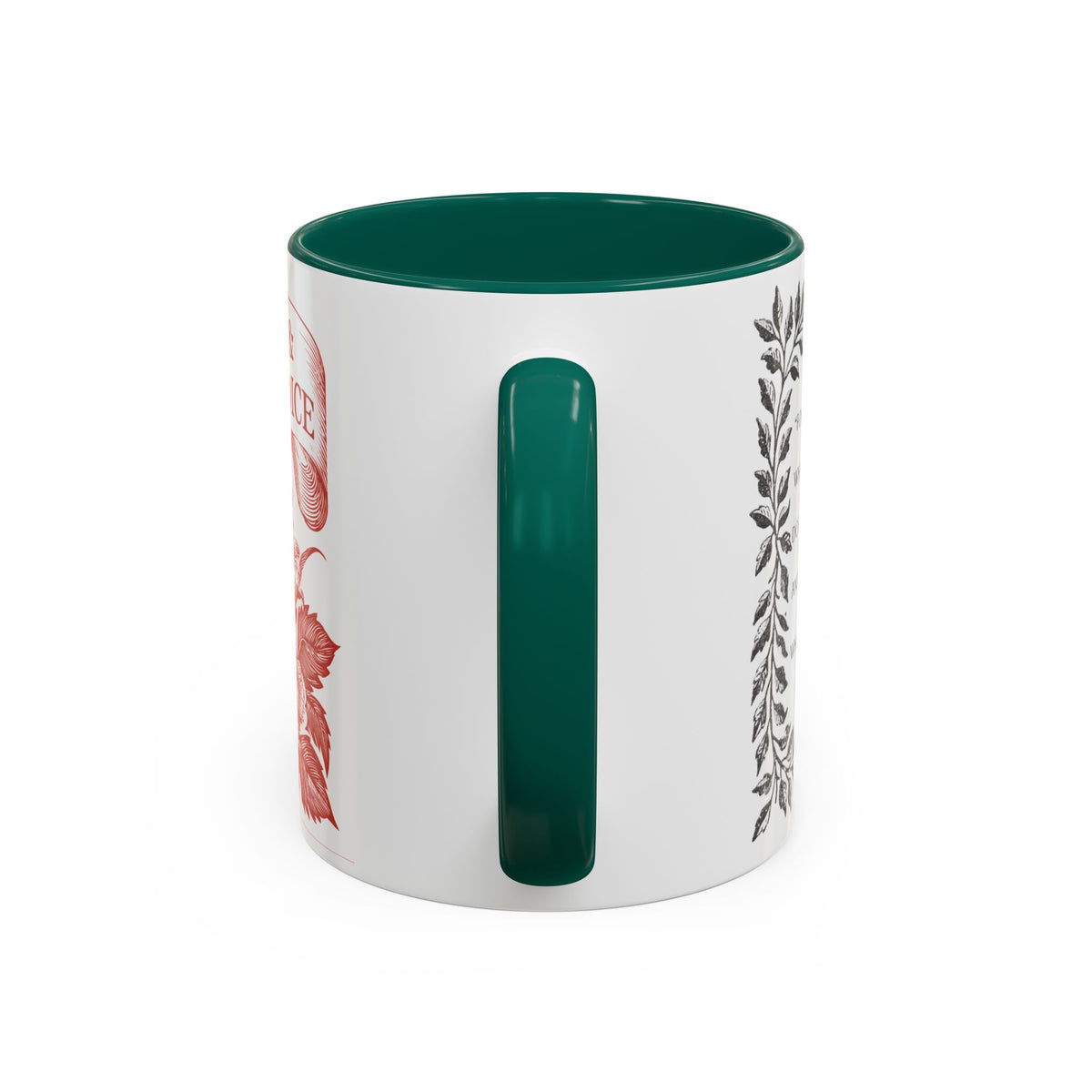 "...follies and nonsense" Elizabeth Bennet Quote  —  Pride & Prejudice Floral Mug (11oz/15oz)