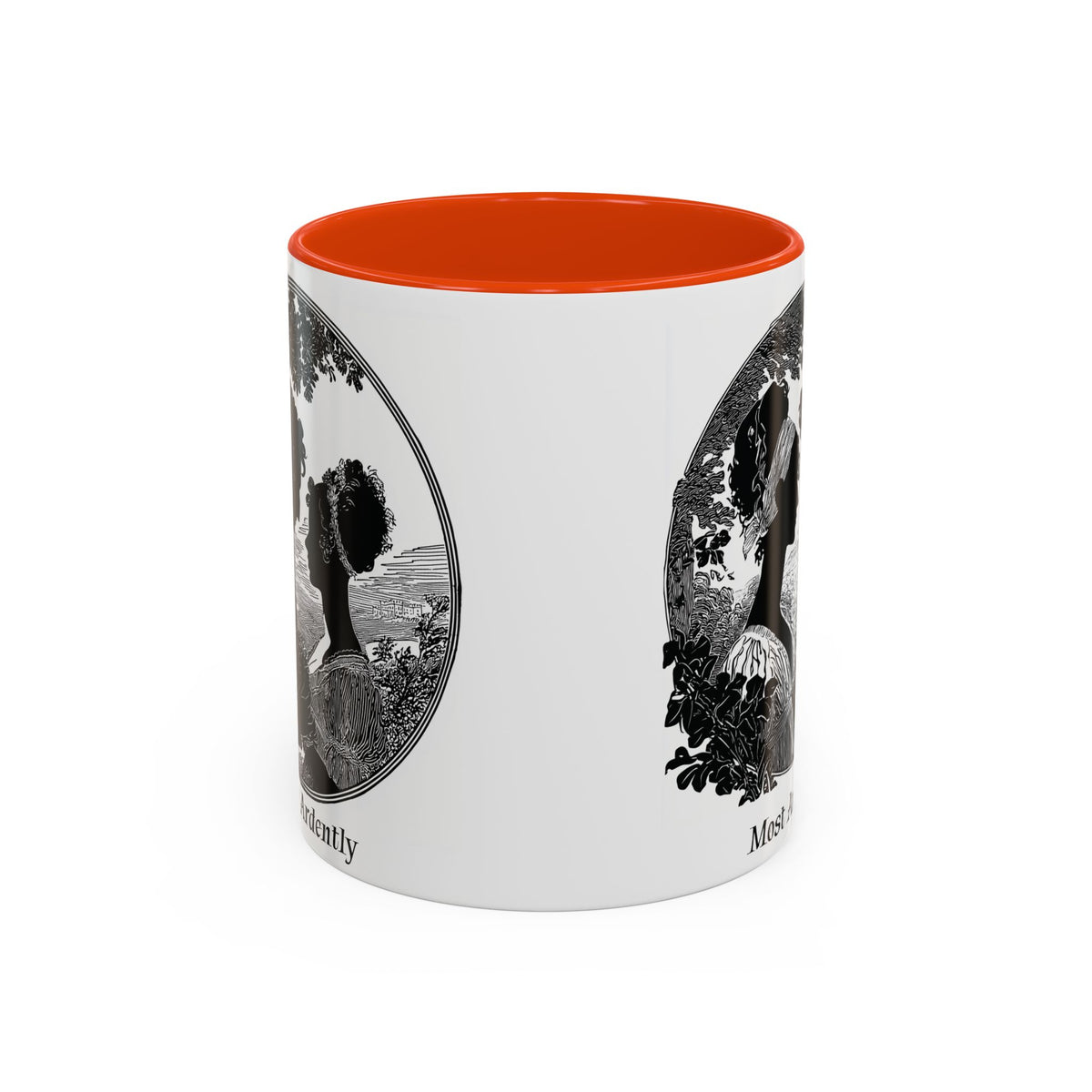 Regency Silhouette 'Most Ardently' Mug, Ceramic Coffee Mug | 11oz or 15oz
