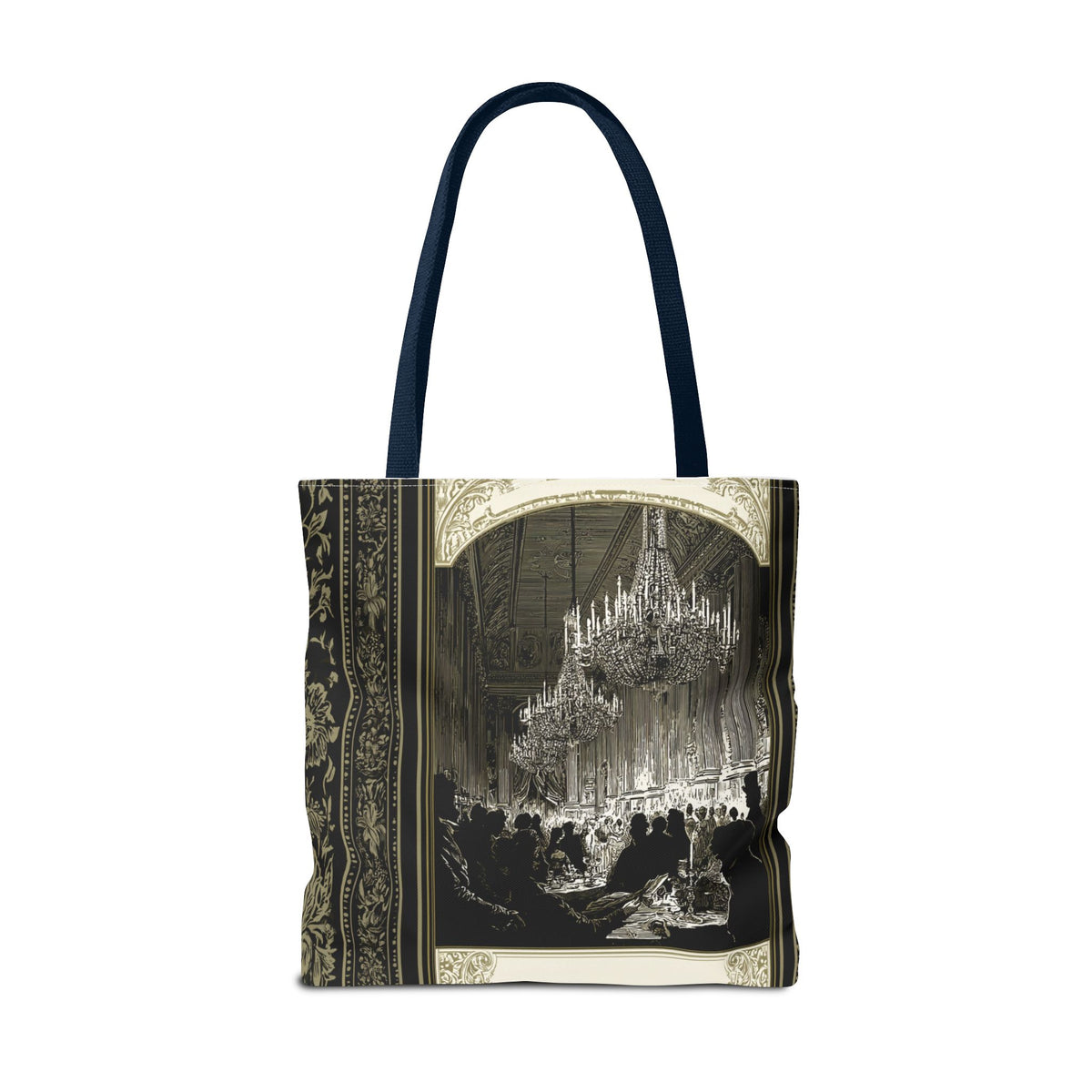 Regency Ballroom Chandelier Tote Bag | Vintage Ballroom Scene
