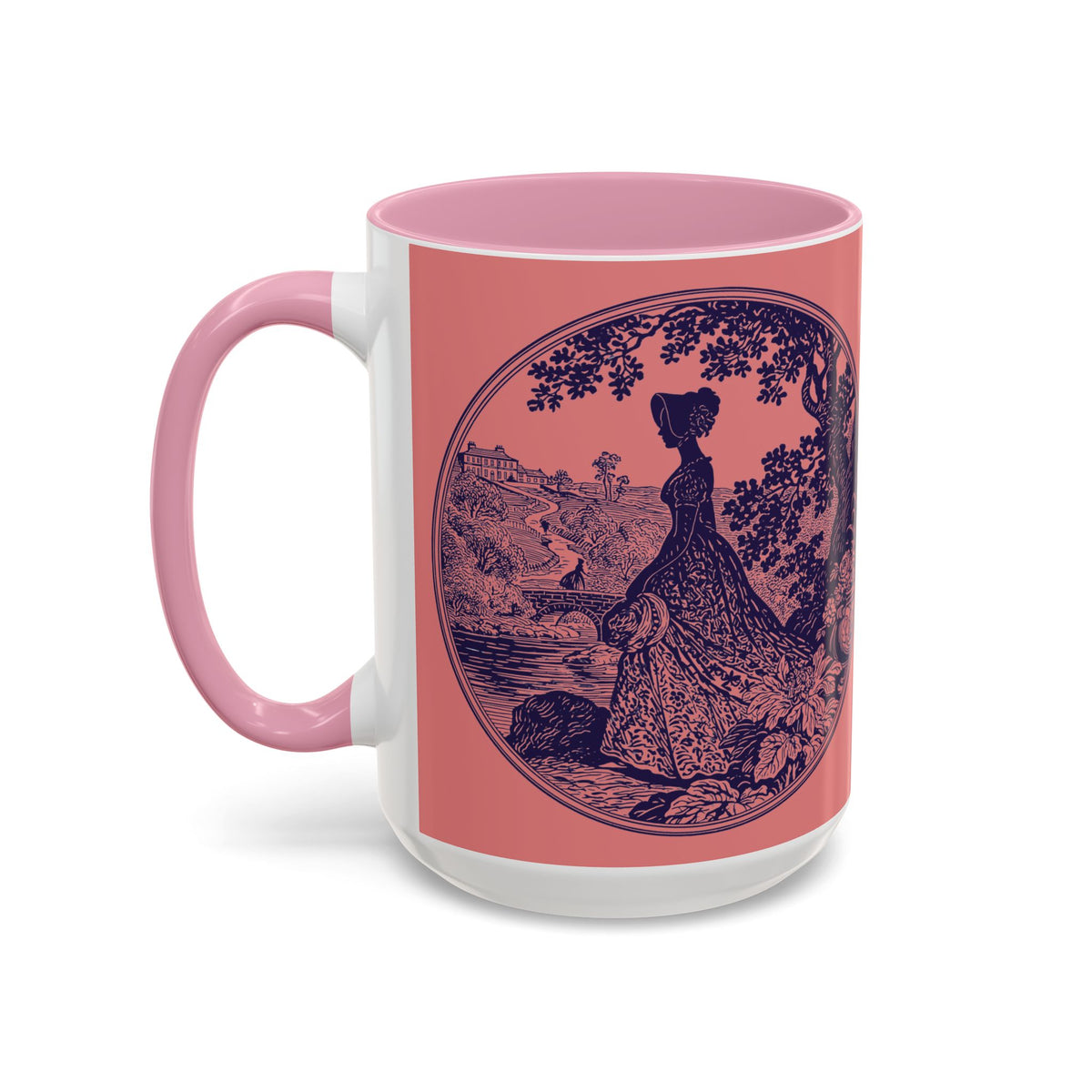Barely Tolerable Vintage Portrait Mug — Funny Retro Coffee Cup (11oz/15oz)
