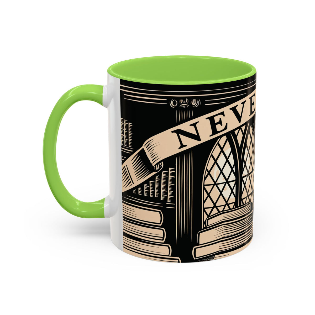 x Nevermore Raven woodcut illustration Mug | Edgar Allan Poe inspired