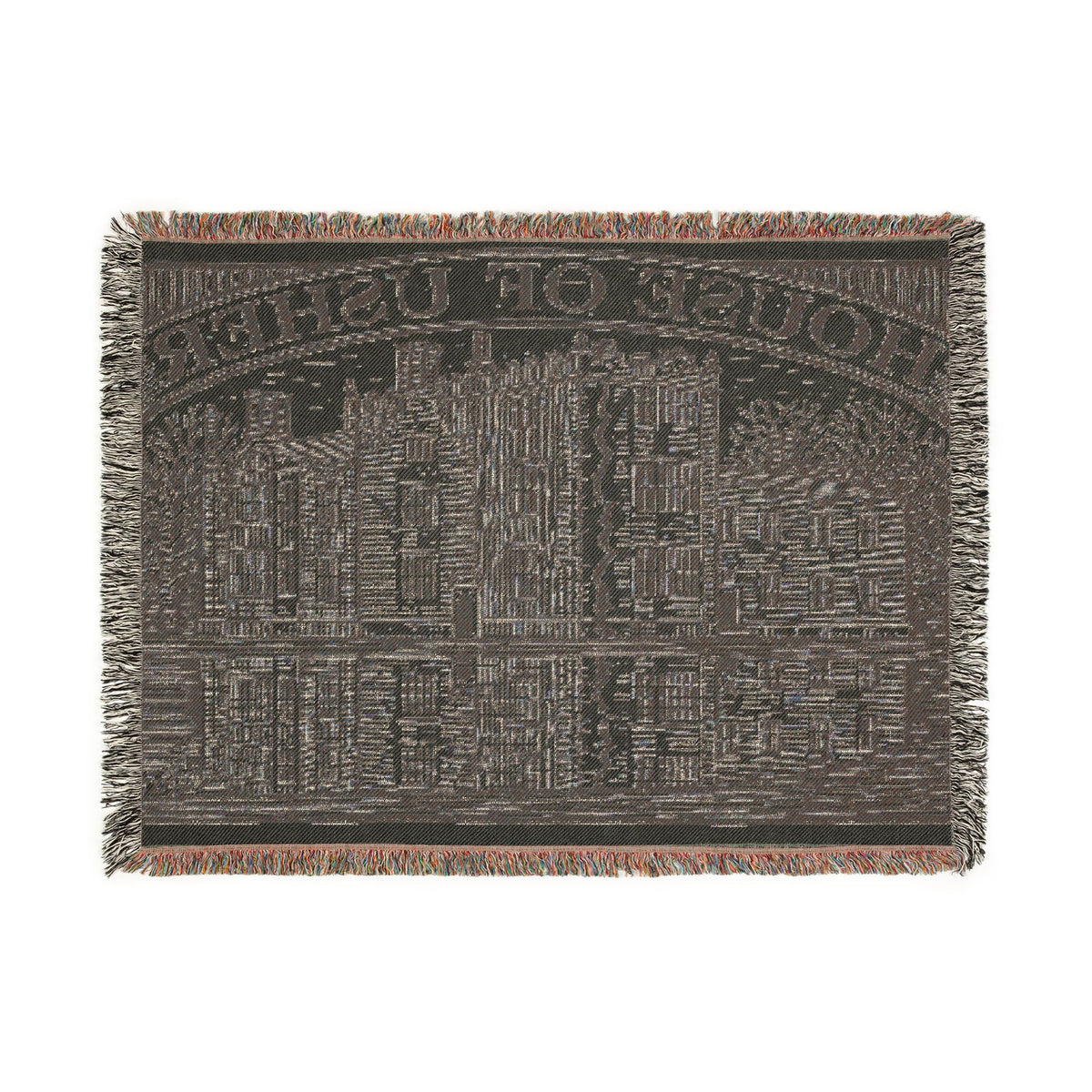 House of Usher - Woven Blanket | Edgar Allan Poe Gothic Manor Throw