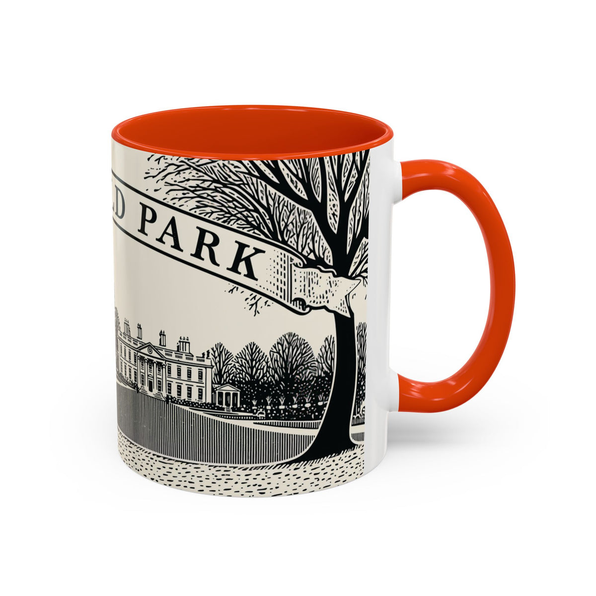 Mansfield Park illustration Mug | Peacock & Estate ceramic mug