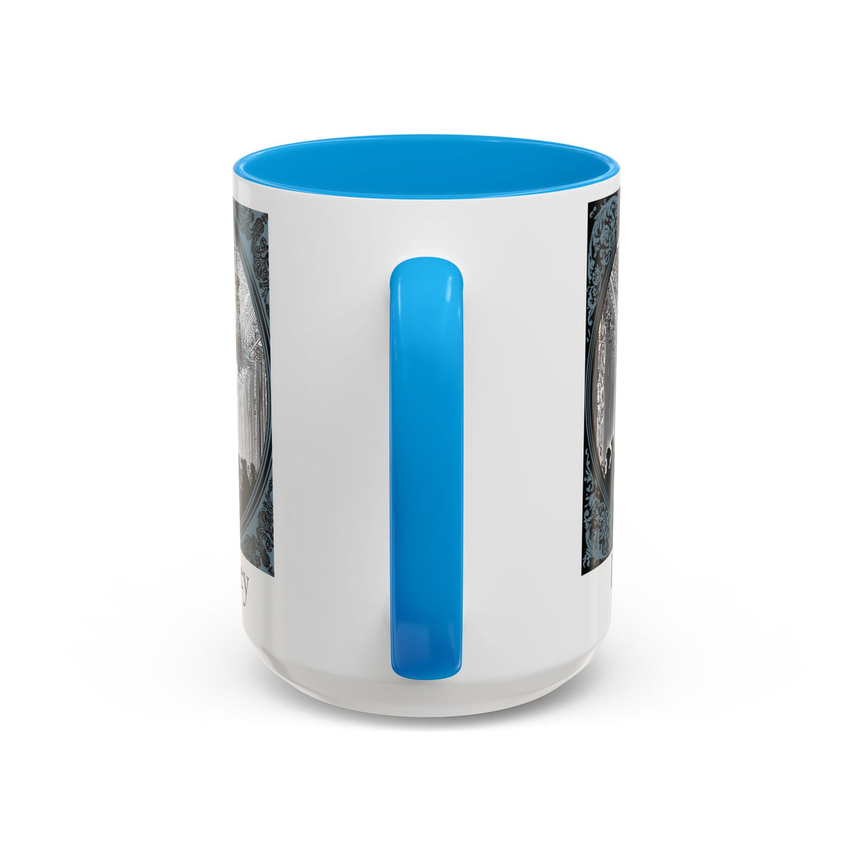 Pemberley Ballroom Illustration Mug | Color Accent Ceramic Mug