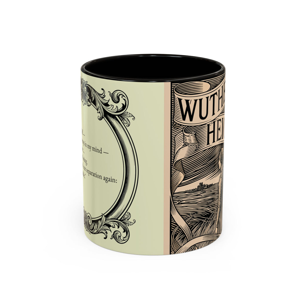 Wuthering Heights Literary Ceramic Mug — Classic Book Cover Coffee Cup (11oz/15oz)