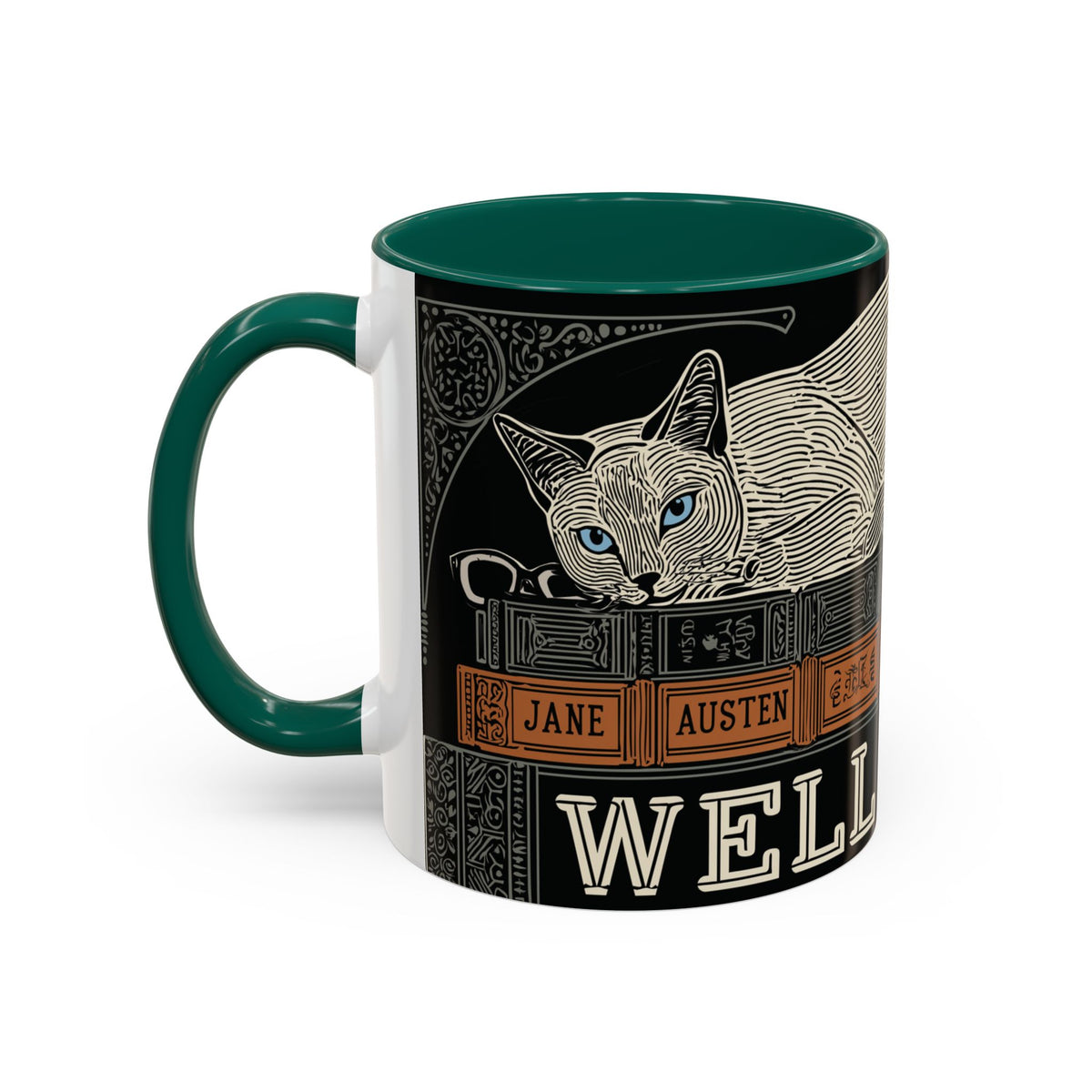 Bookstore Cat-Well Read Cat Mug | Literary Cat Stack Mug