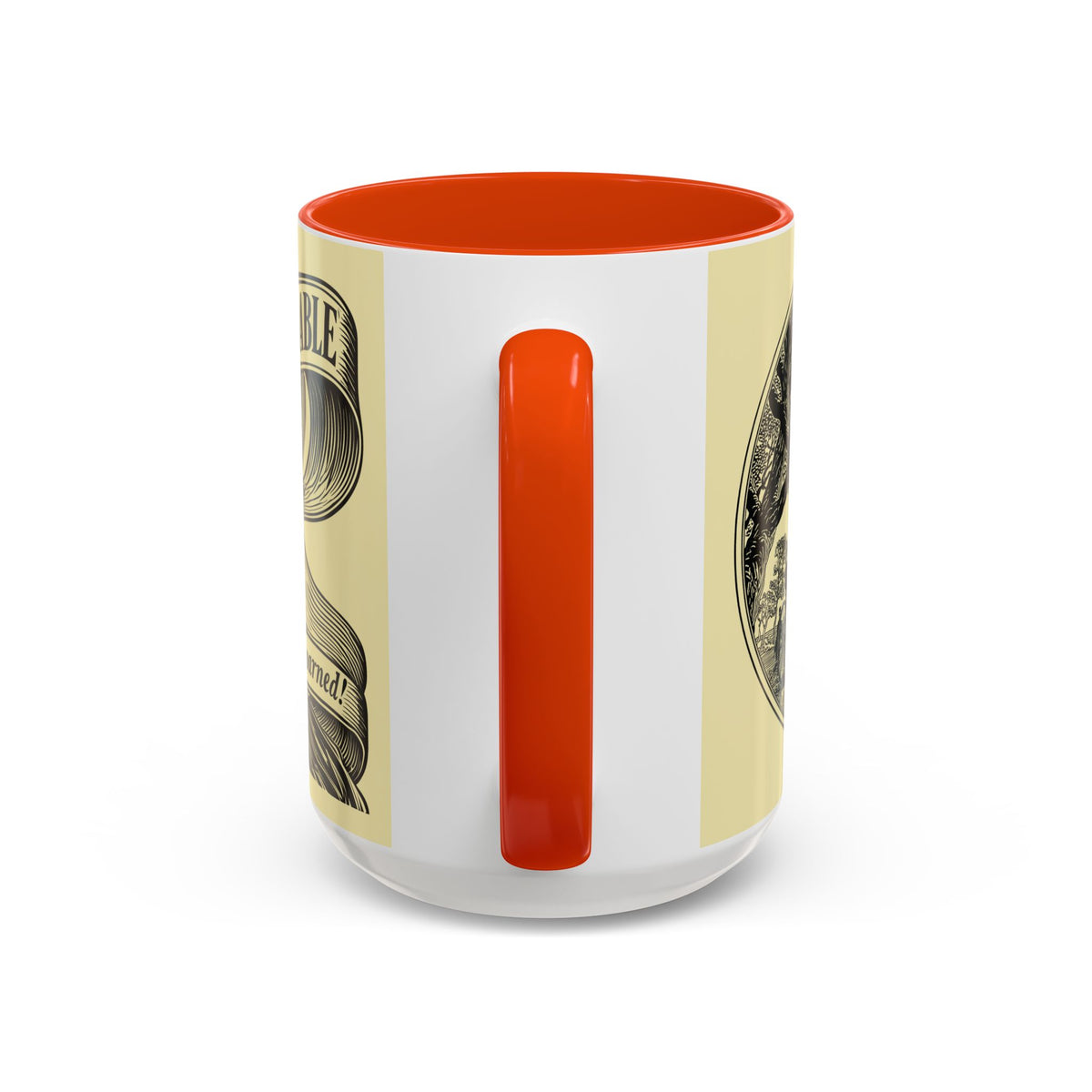 Vintage 'Barely Tolerable' Illustration Coffee Mug (11oz/15oz)