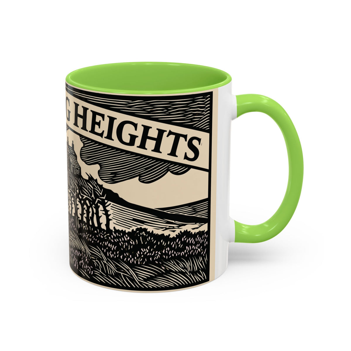Wuthering Heights Coffee Mug | Emily Brontë Literary Design Mug