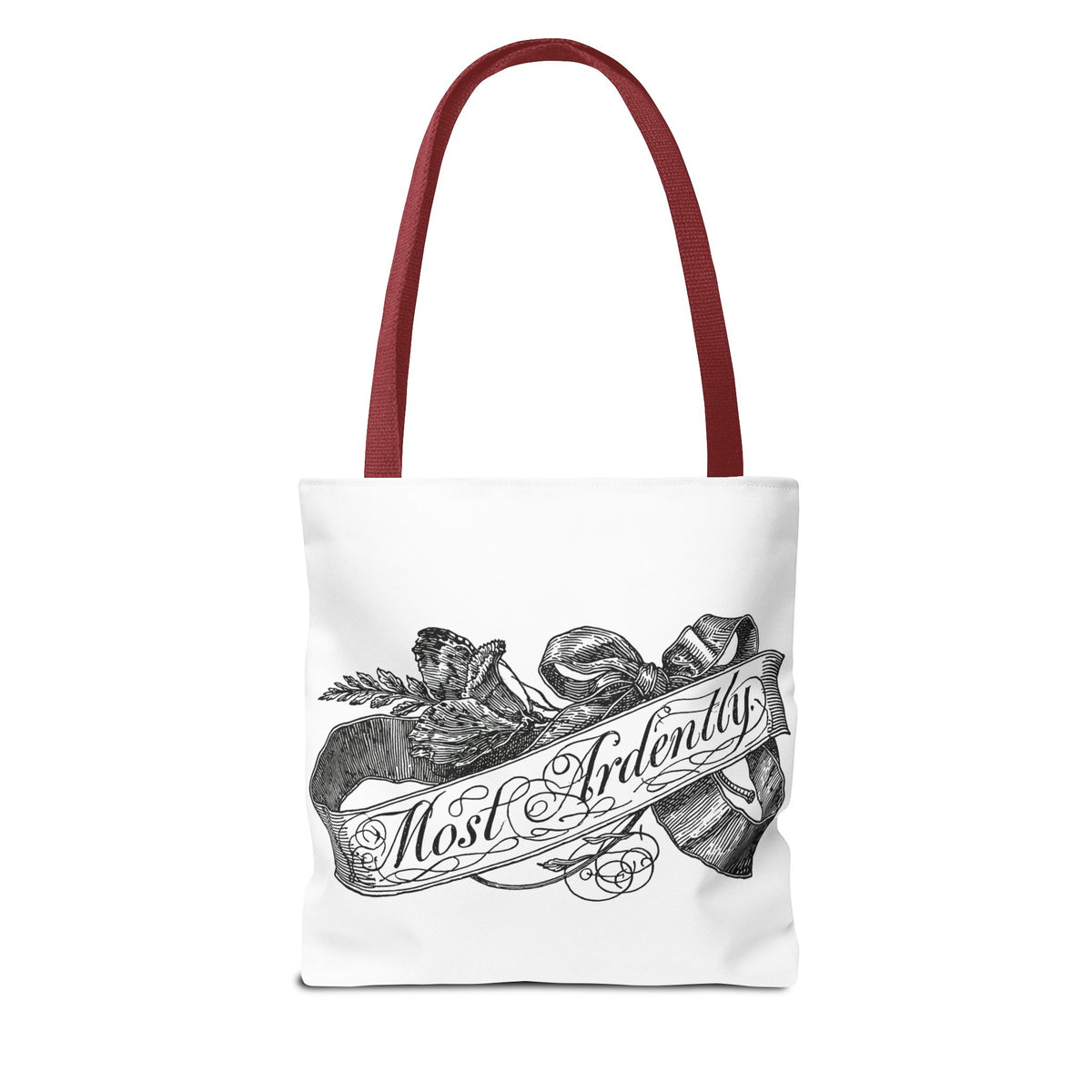 Regency Ribbon Banner Tote — Most Ardently