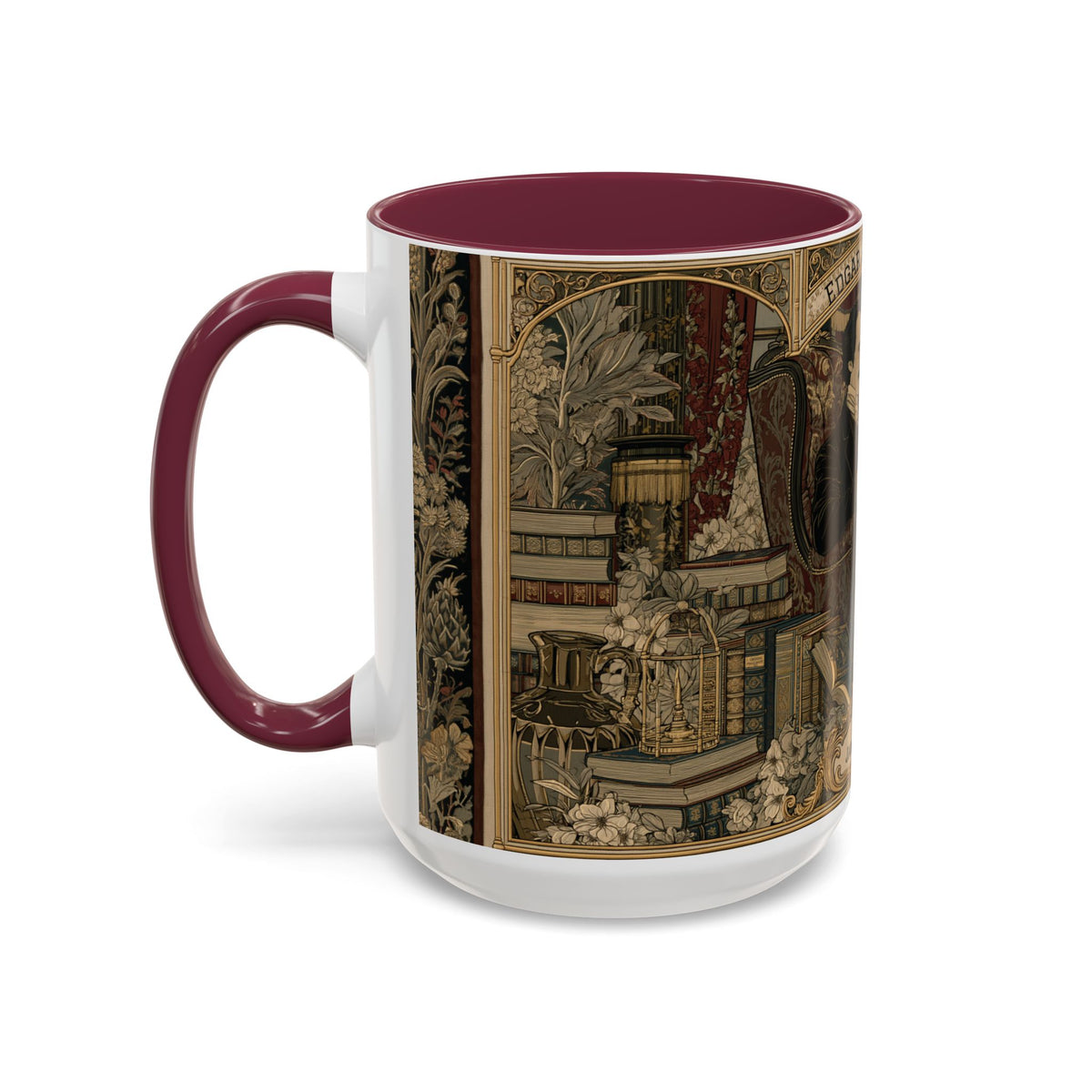 Edgar Allan Poe portrait Mug | Literary Gothic coffee mug