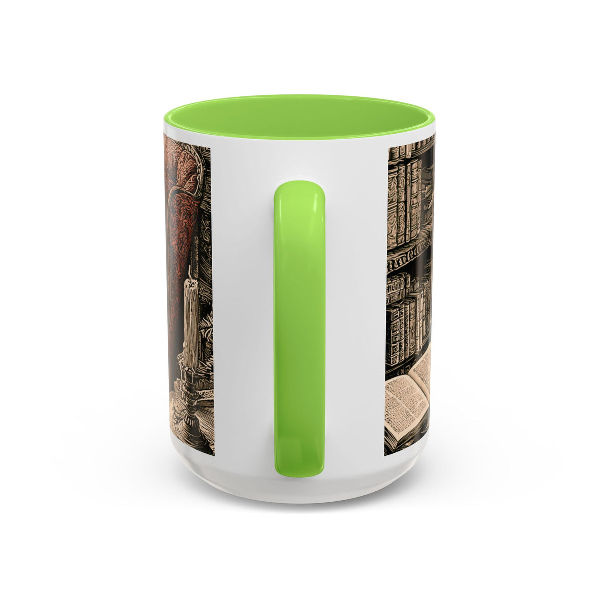 Edgar Allan Poe Raven Portrait Mug | Ceramic Coffee Cup