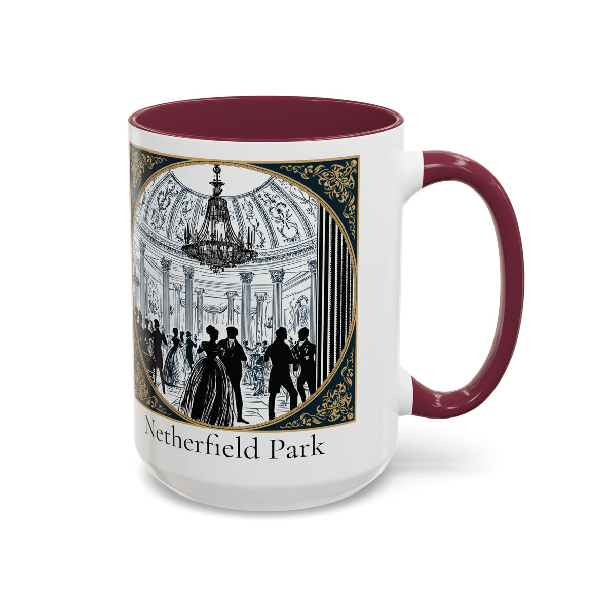 Netherfield Park Ballroom Scene Mug | 11oz 15oz Color Accent