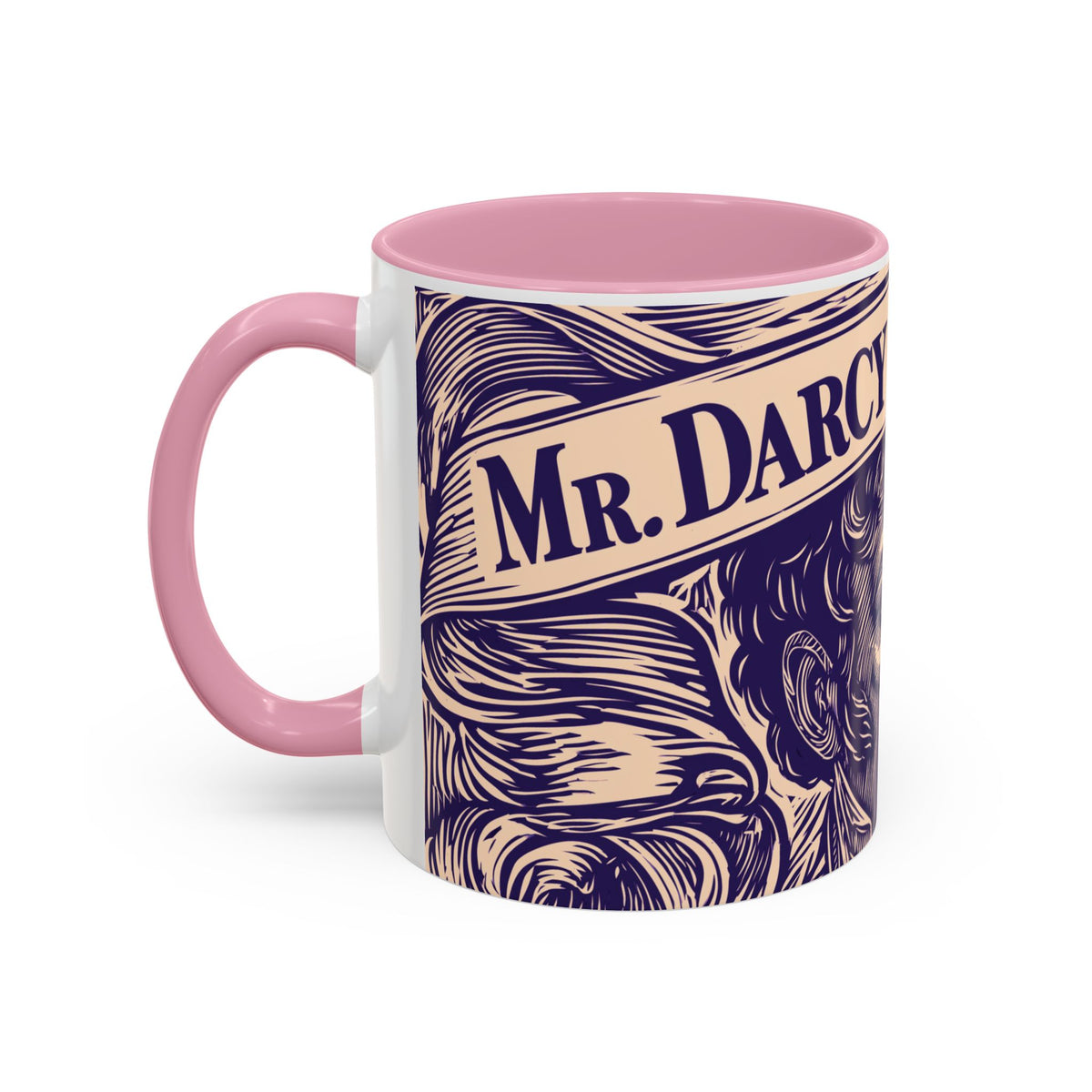 Darcy On My Mind Ceramic Mug — Jane Austen Literary Coffee Cup (11oz/15oz)