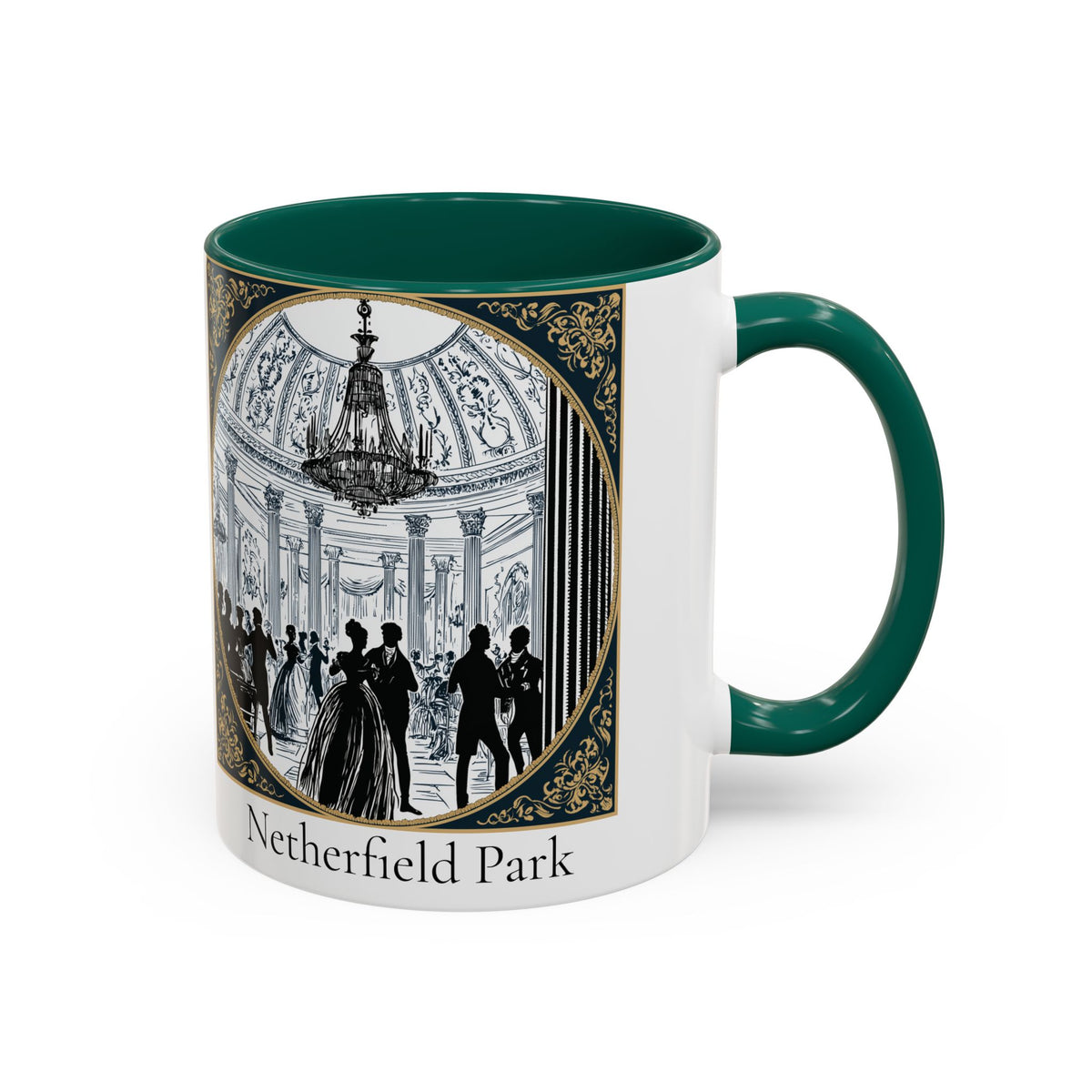 Netherfield Park Ballroom Scene Mug | 11oz 15oz Color Accent