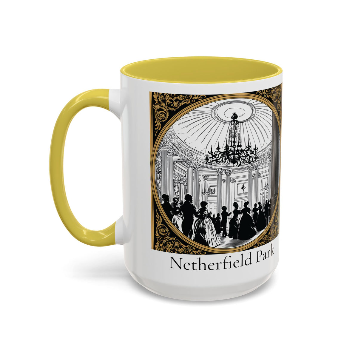 Netherfield Park Ballroom Scene Mug | 11oz 15oz Color Accent