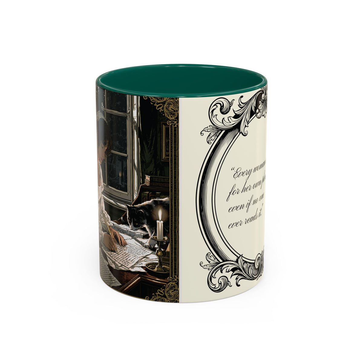 Jane Austen Quote Mug — “Every woman should write...” (11oz & 15oz)