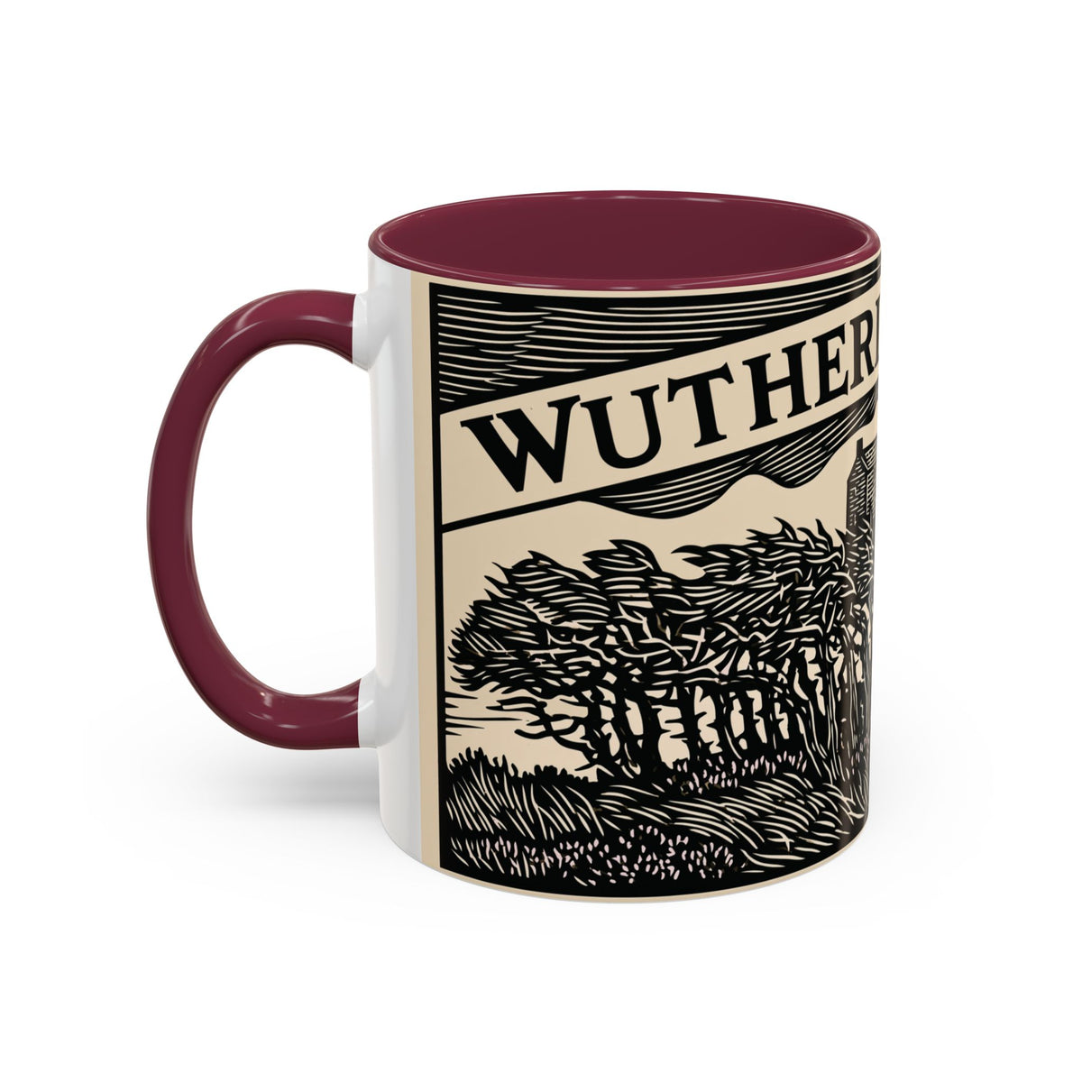 Wuthering Heights Coffee Mug | Emily Brontë Literary Design Mug