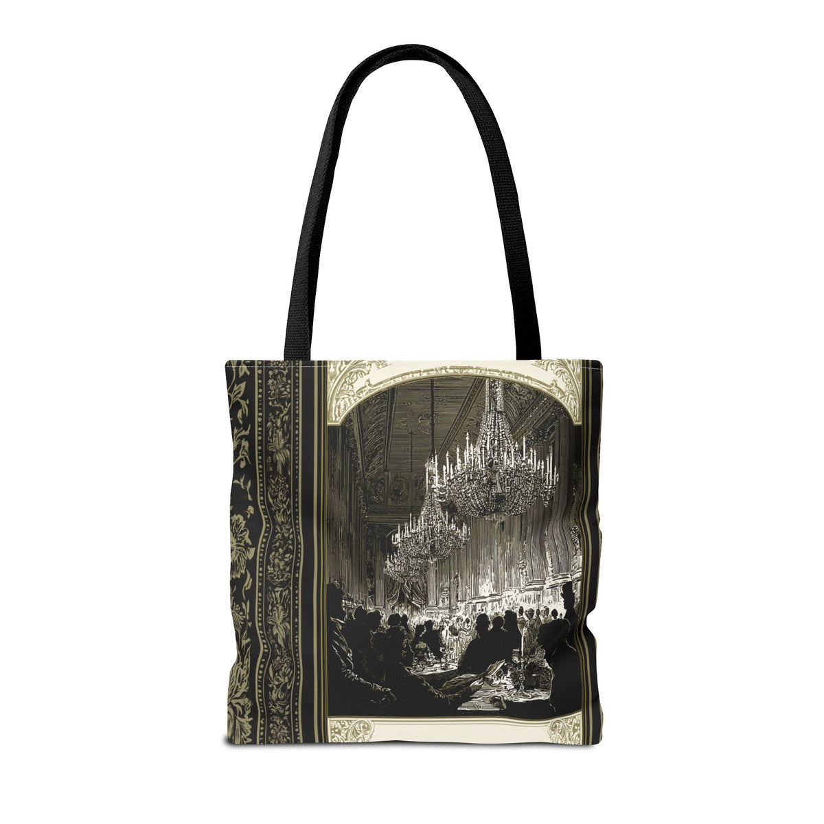 Regency Ballroom Chandelier Tote Bag | Vintage Ballroom Scene