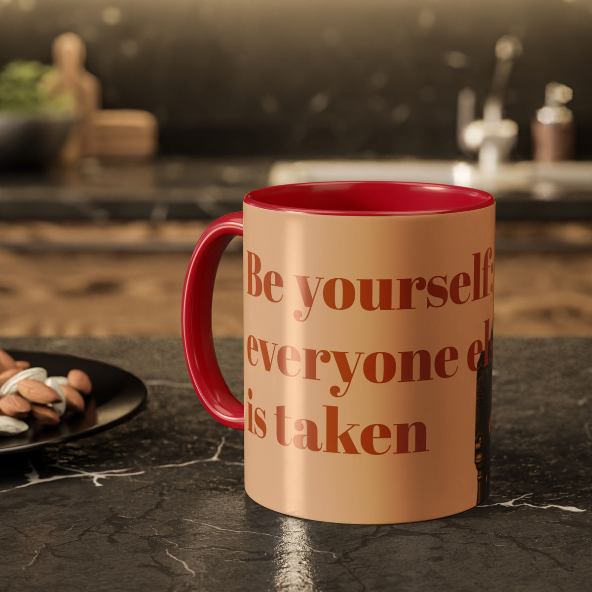 Oscar Wilde Quote Mug — "Be Yourself; Everyone Else Is Taken" Ceramic Coffee Cup (11oz/15oz)