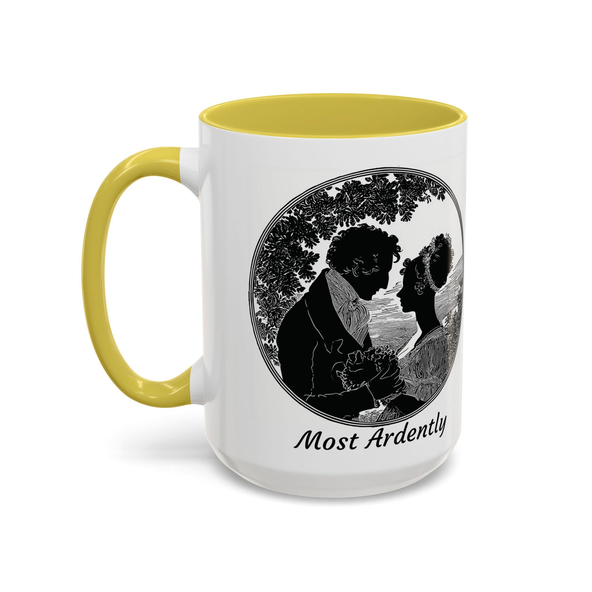 Regency Silhouette 'Most Ardently' Mug, Ceramic Coffee Mug | 11oz or 15oz