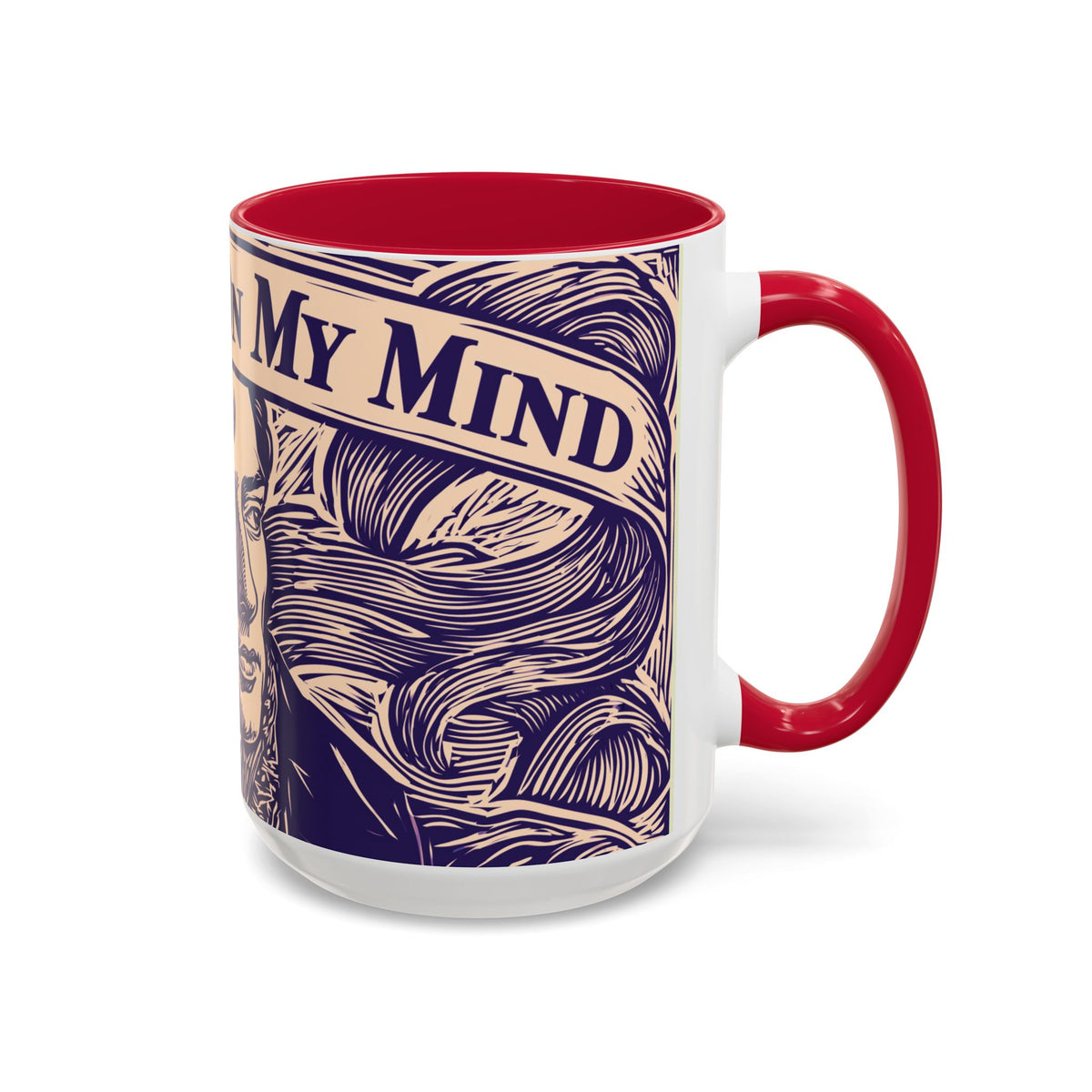 Darcy On My Mind Ceramic Mug — Jane Austen Literary Coffee Cup (11oz/15oz)