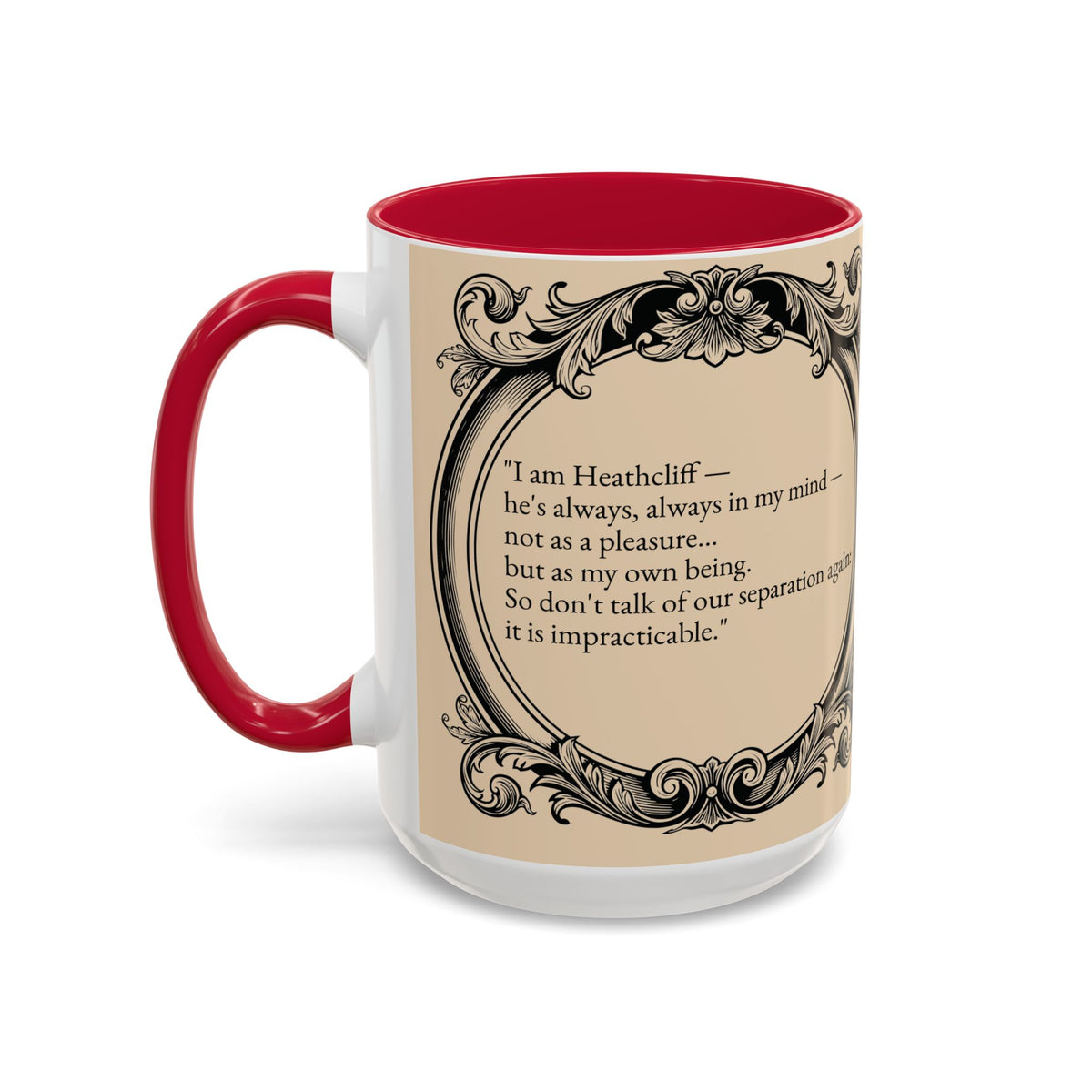 Wuthering Heights Literary Ceramic Mug — Classic Book Cover Coffee Cup (11oz/15oz)