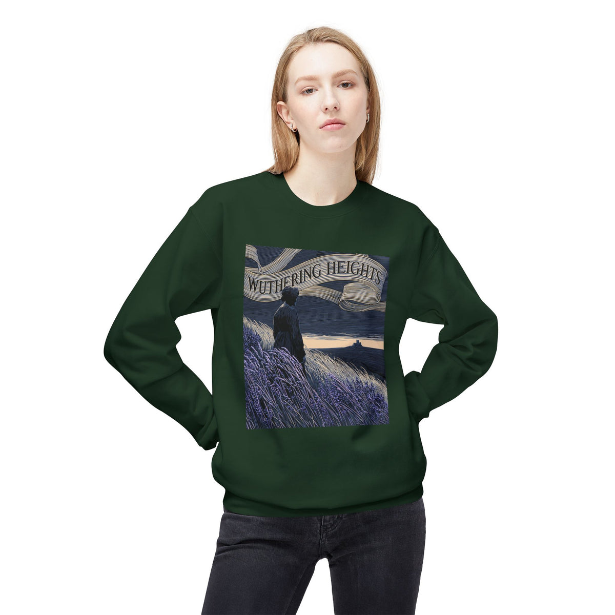 Across the Moors-Wuthering Heights Gothic Literary Sweatshirt