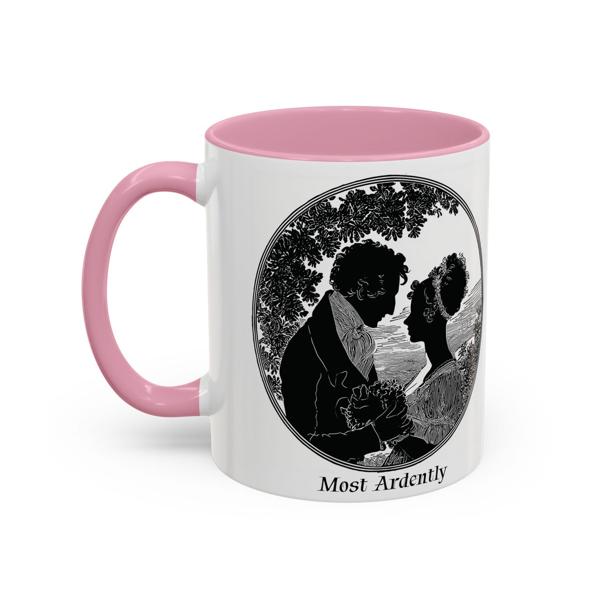 Regency Silhouette 'Most Ardently' Mug, Ceramic Coffee Mug | 11oz or 15oz