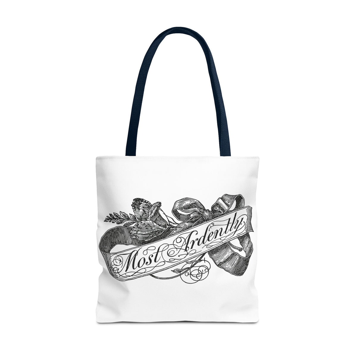 Regency Ribbon Banner Tote — Most Ardently