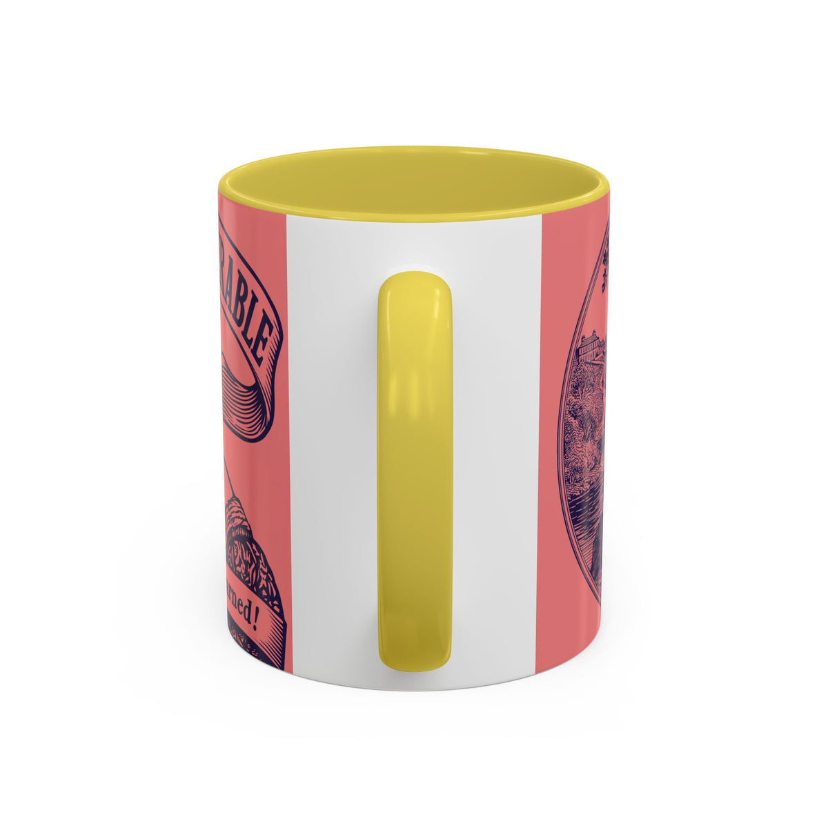 Barely Tolerable Vintage Portrait Mug — Funny Retro Coffee Cup (11oz/15oz)