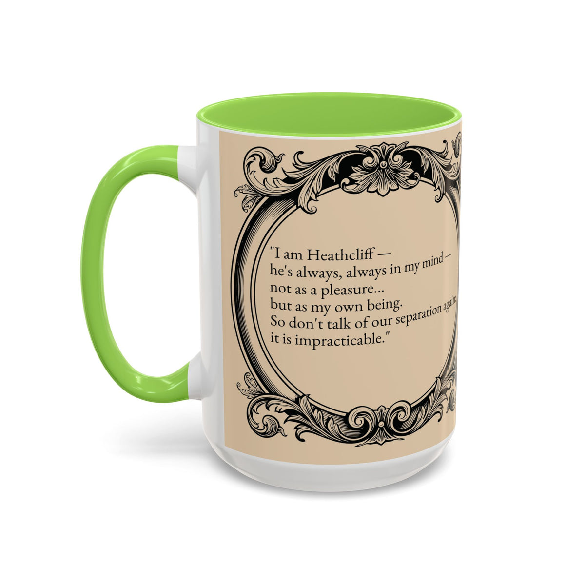 Wuthering Heights Literary Ceramic Mug — Classic Book Cover Coffee Cup (11oz/15oz)