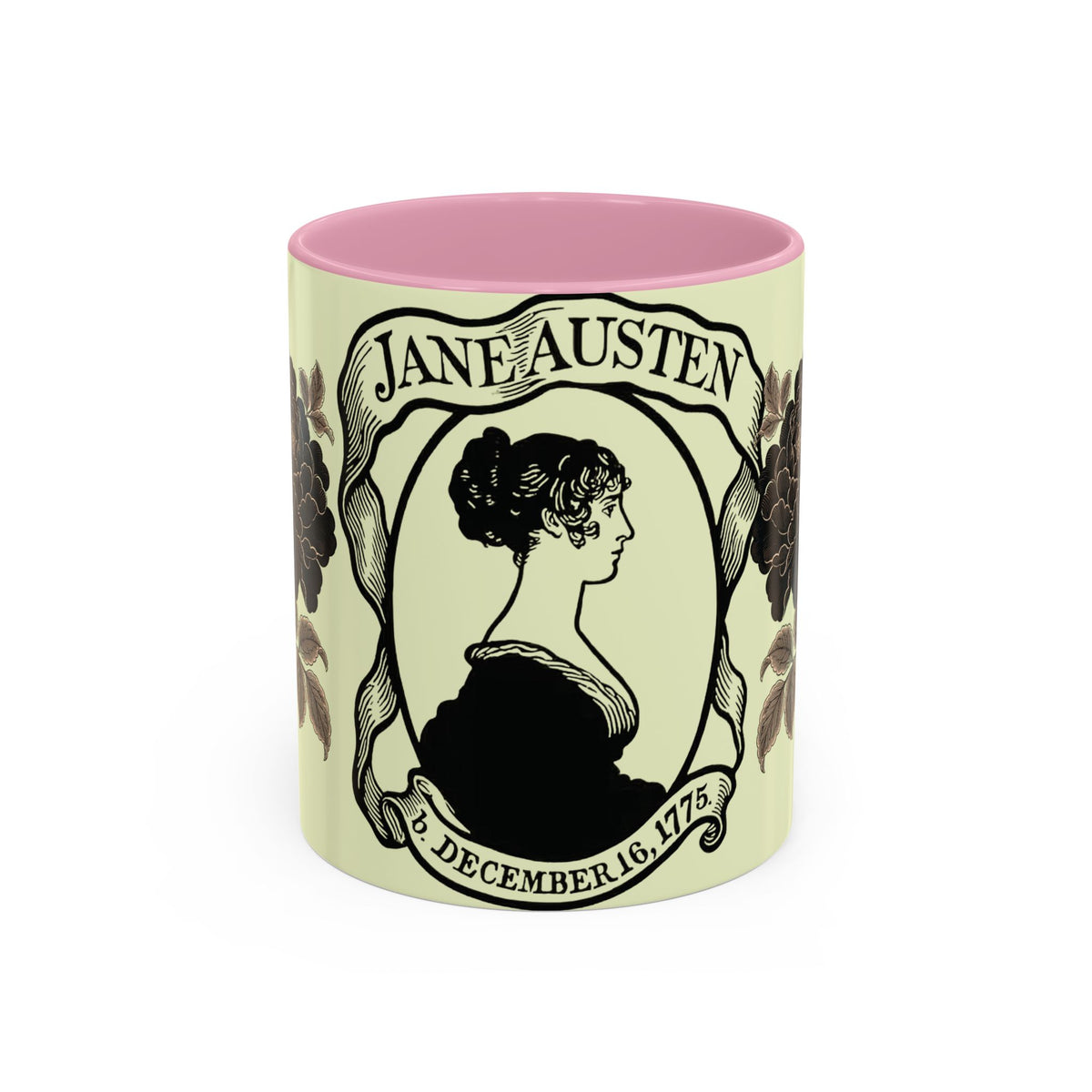 Jane Austen Portrait Ceramic Mug — Literary Tea & Coffee Cup (11oz/15oz)