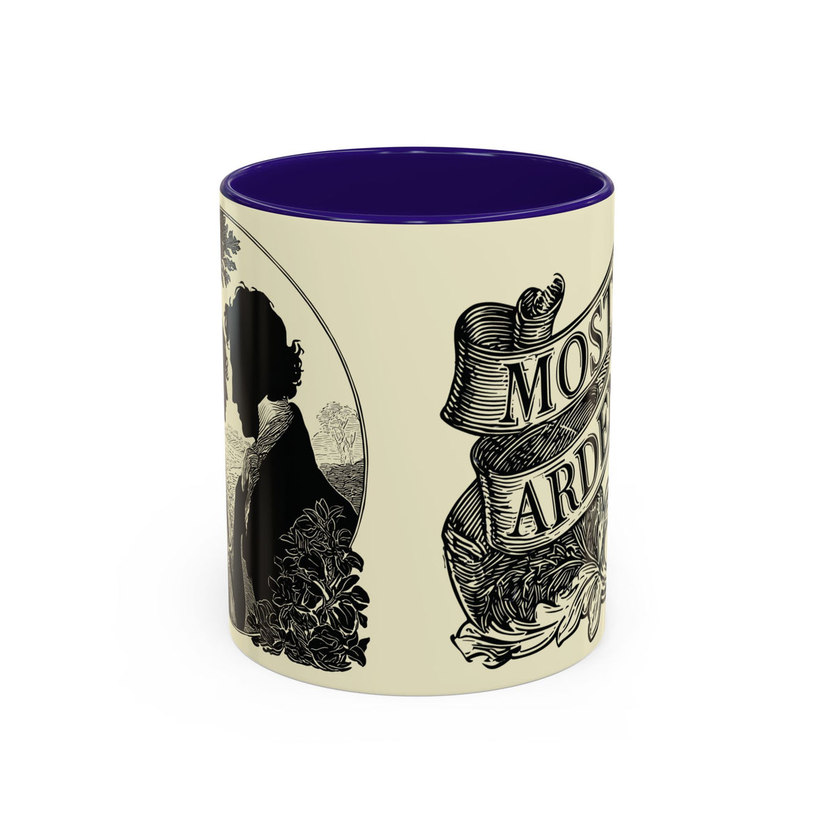 Most Ardently Floral Coffee Mug — Vintage Romantic Quote Mug (11oz & 15oz)